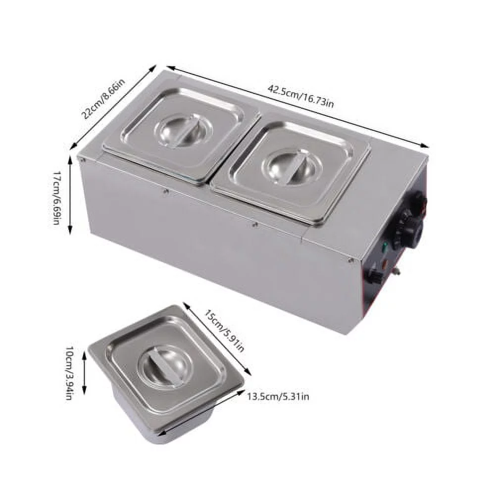 6L Chocolate Tempering Machine Electric Melting Pots Stainless Steel Food Warmer