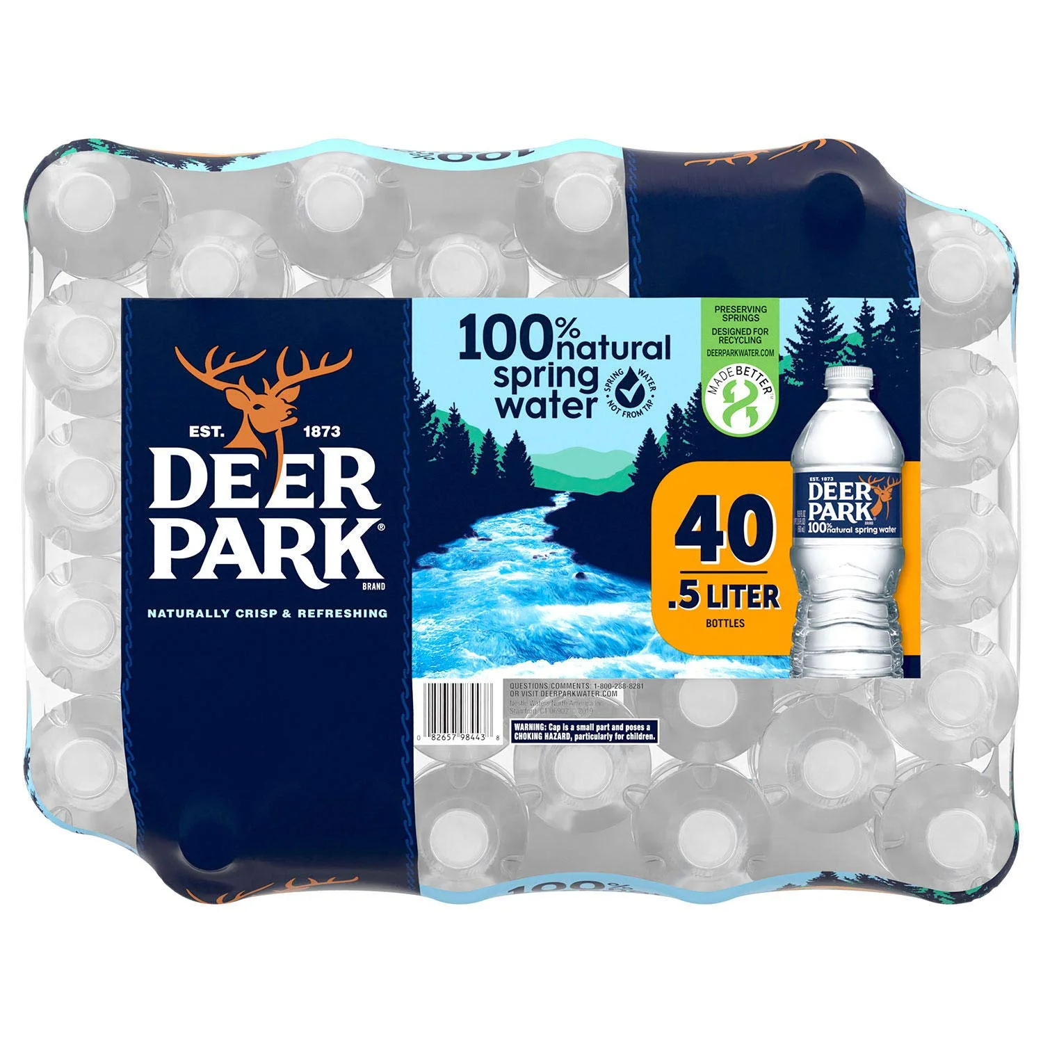 deer park 100% natural spring water 16.9 oz. 40 pk. (pack of 2)