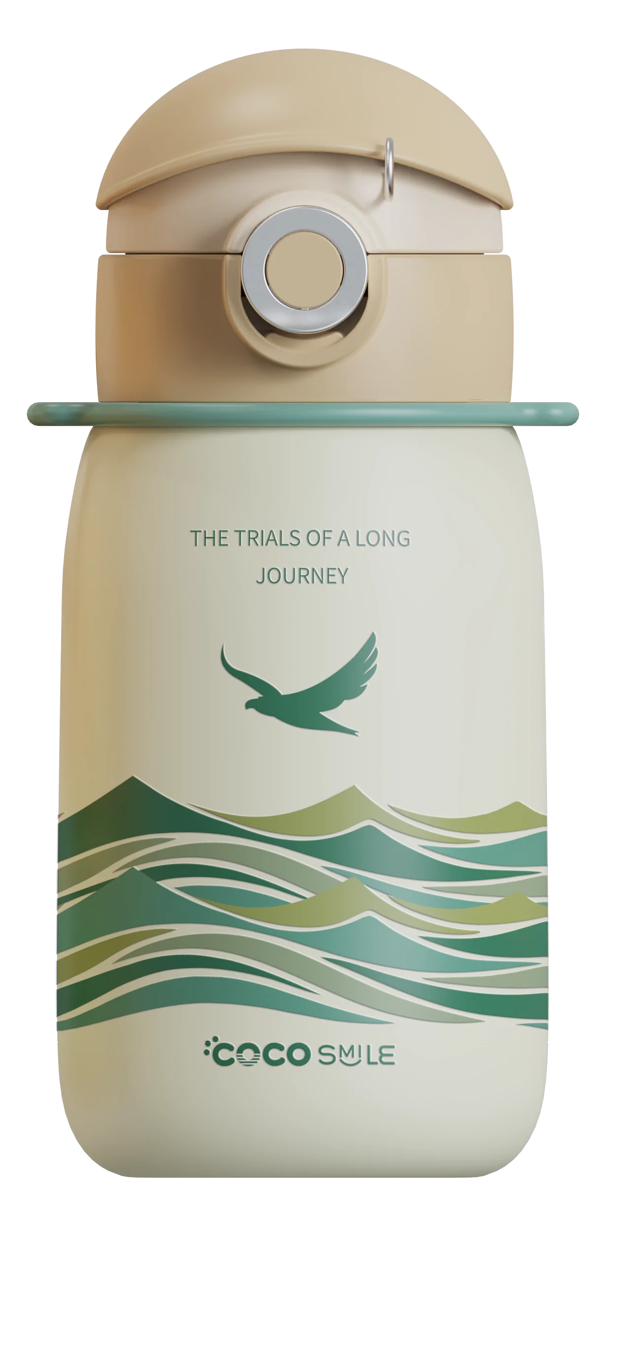 Coco Cap Mountain Sea Direct Drinking Thermos Cup (Warm White)