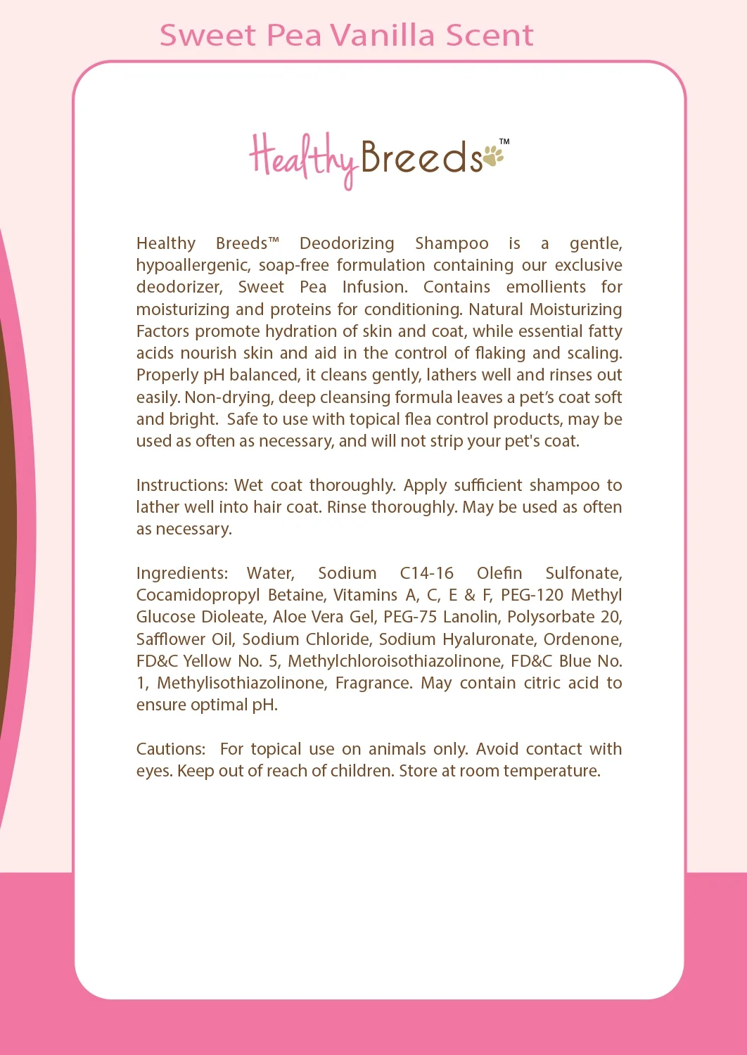 Healthy Breeds Doberman Pinscher Deodorizing Dog Shampoo 16 oz