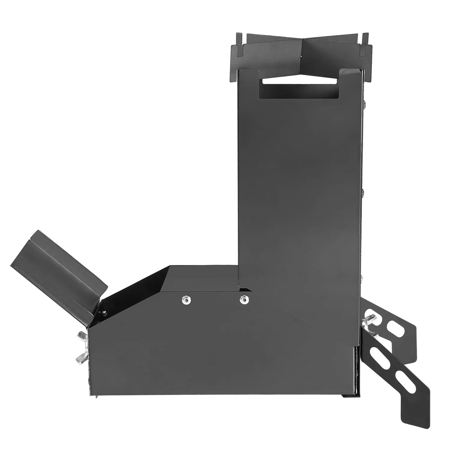 Lixada Stainless Steel Rocket Stove Collapsible for Backpacking Camp Tent Wood Burning