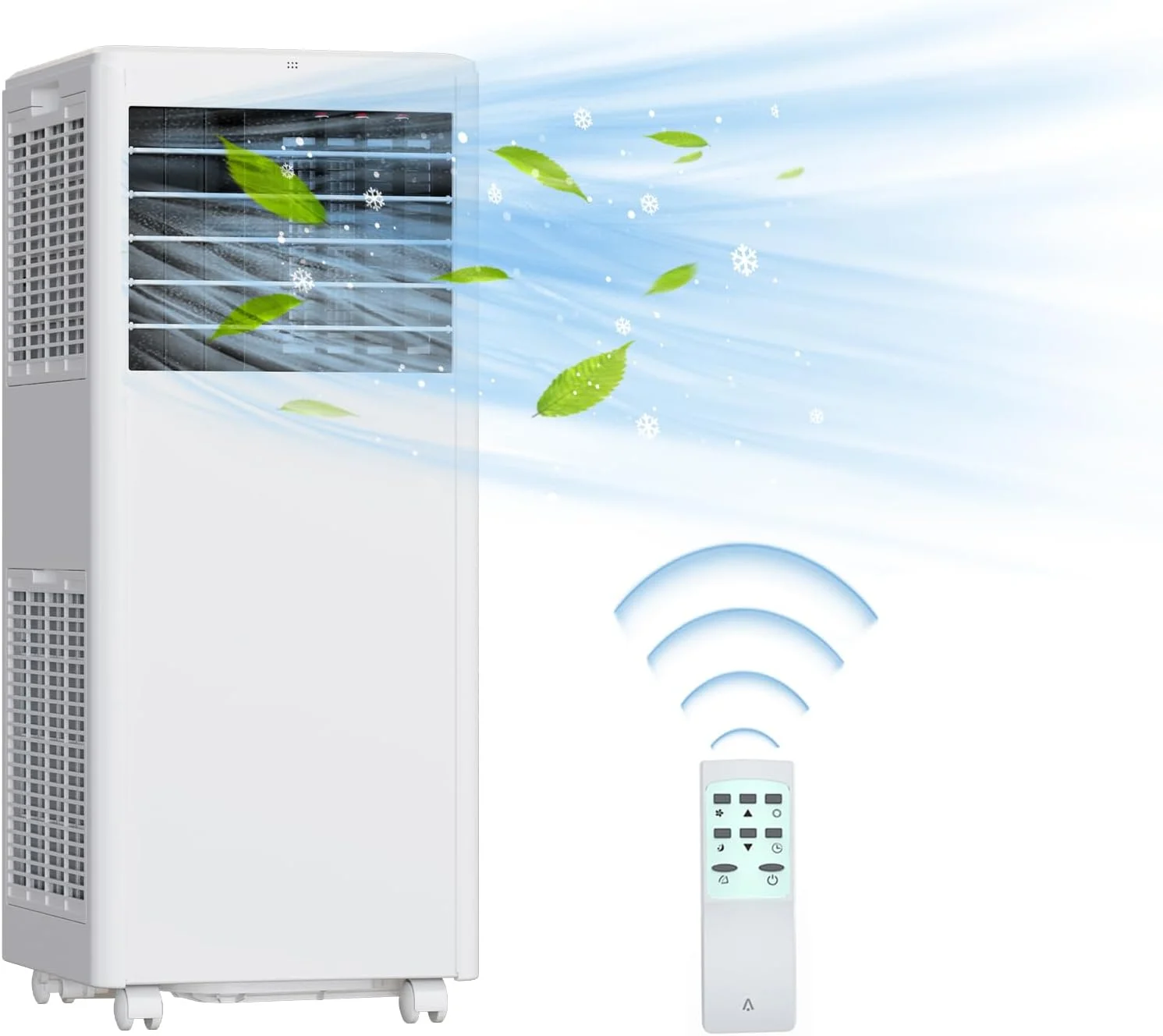 8000 BTU Portable Air Conditioner, 3-in-1 Compact Fast Cooling Portable AC for Room to 300 sq.ft