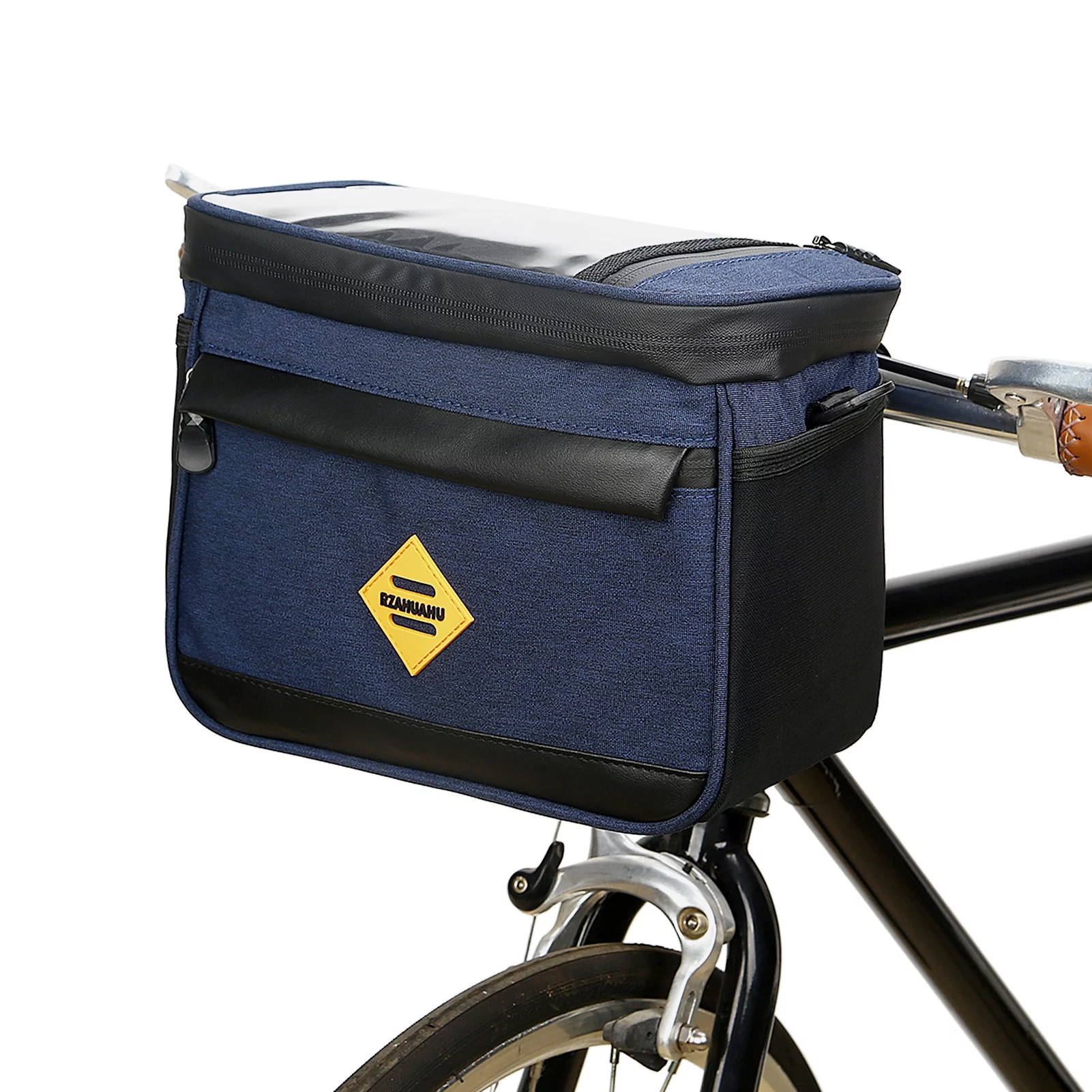 Cycling Insulated Bike Cooler Bag with Mesh Pockets Easily Access Small Items on Your Bike Trips!