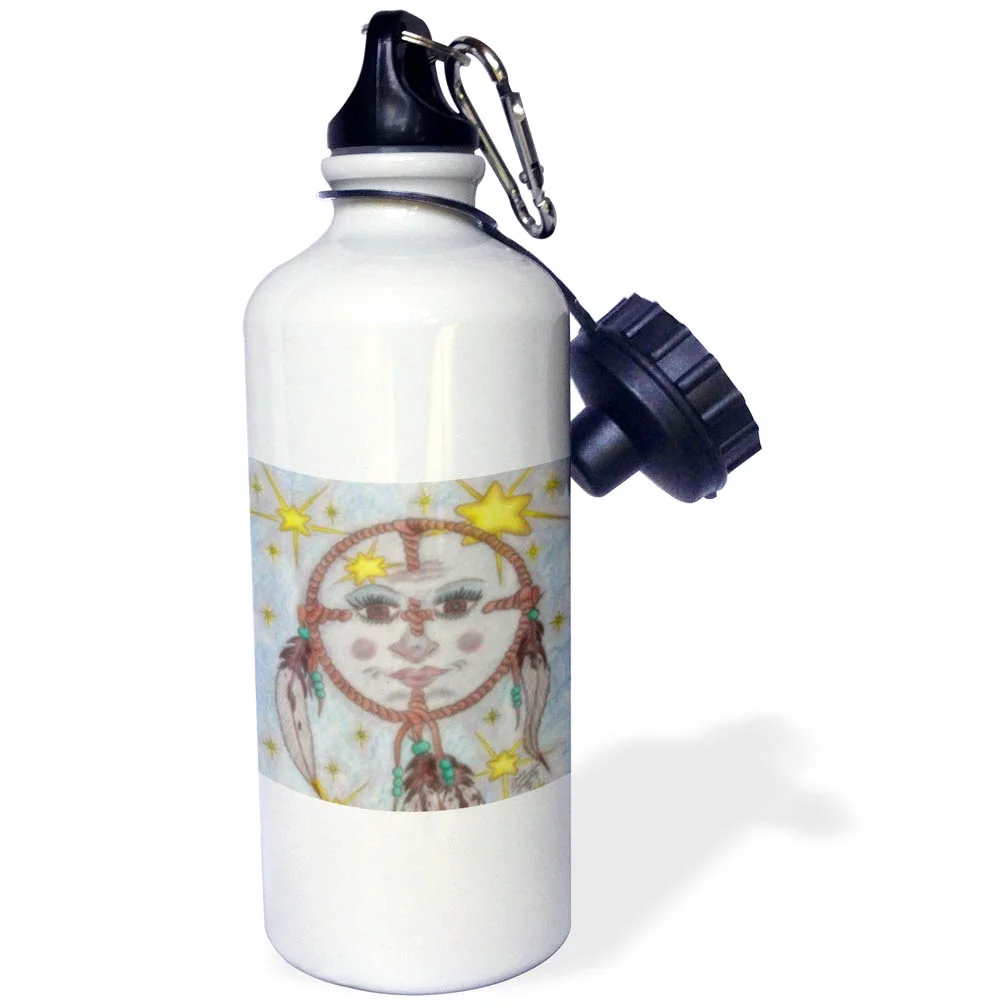 Medicine Wisdom Of Grandmother Blue Moon 21 oz Sports Water Bottle wb-3611-1