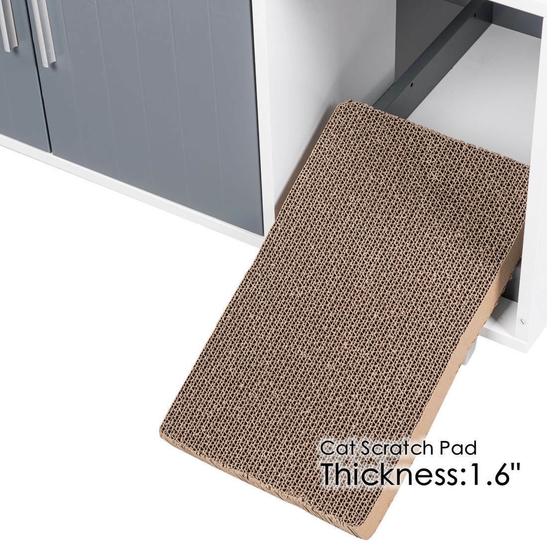 GDLF Modern Pet Crate Cat Washroom Hidden Litter Box Enclosure House Table