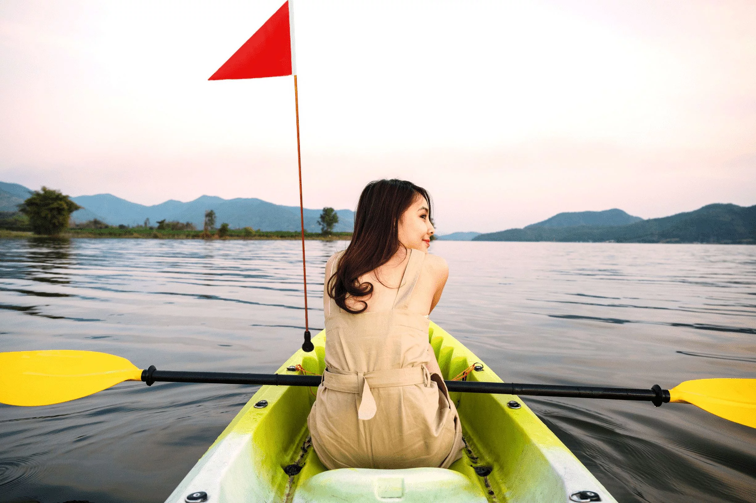 Pactrade Marine Pontoon Kayak Canoe Flag Pole Lock Socket Base Red Triangle Flag 48