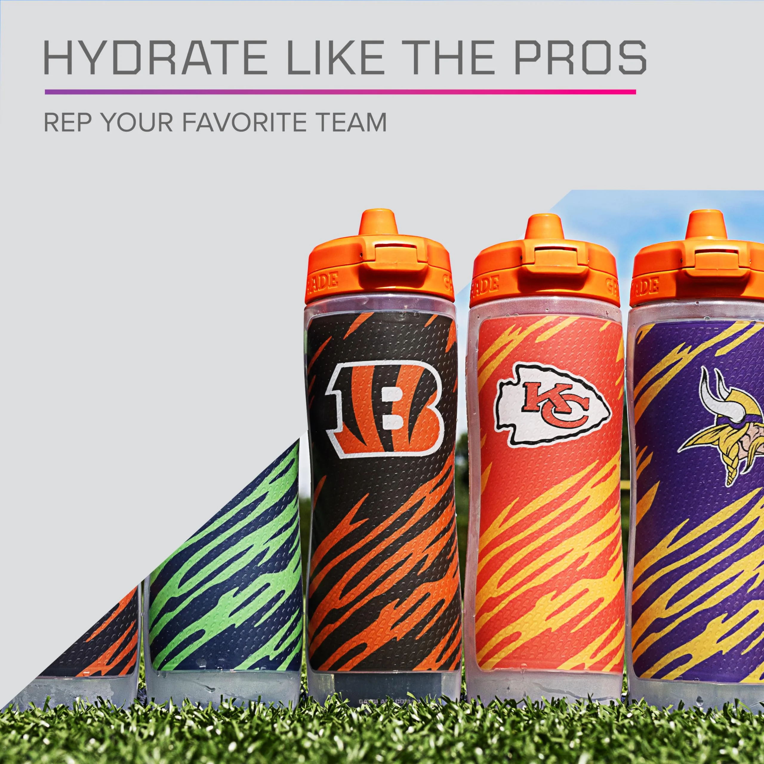 Gatorade Indianopolis Colts Gx Nfl Non-Slip Squeeze Bottles, Gx Hydration System,&nbsp; & Gx Sports Drink Concentrate Pods