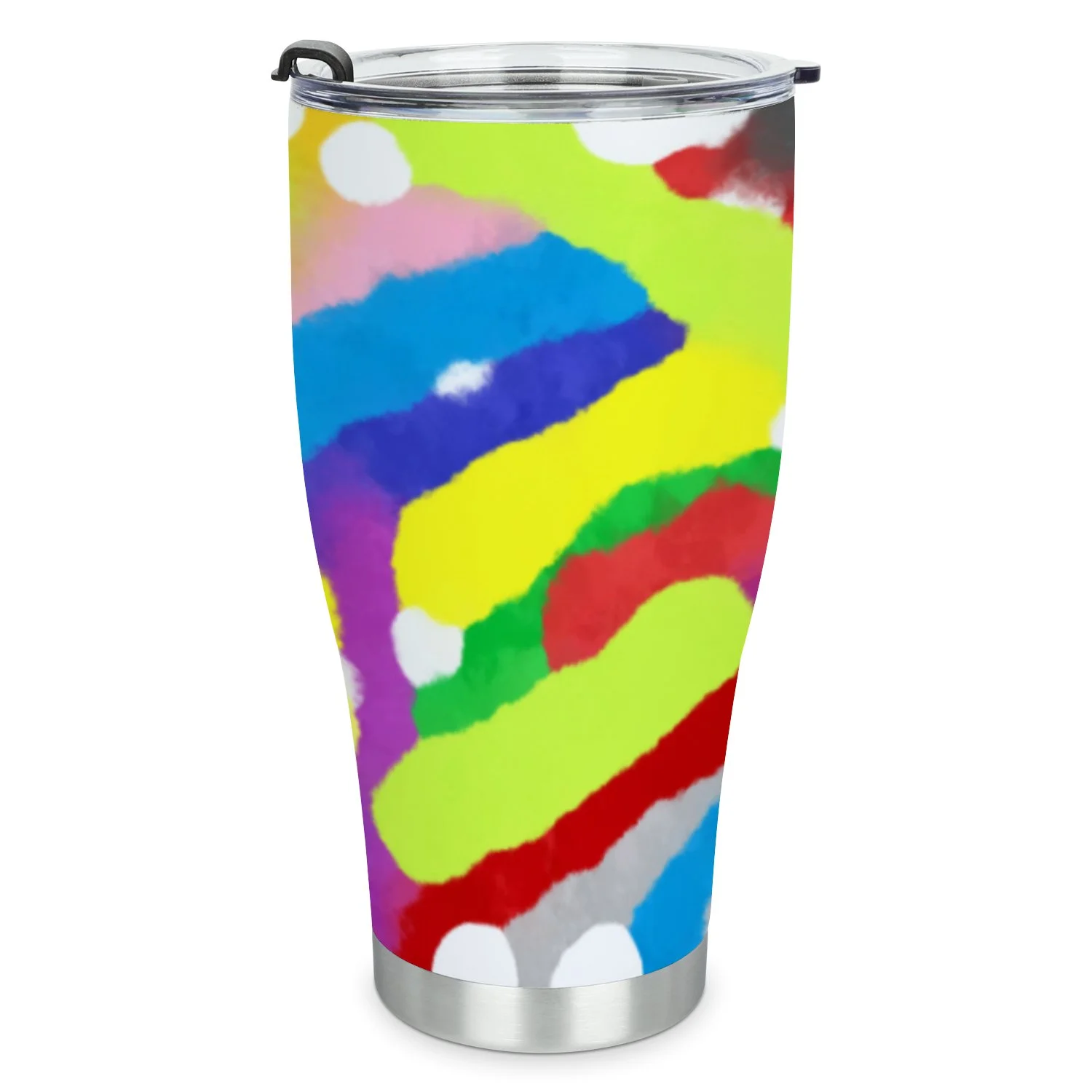 Hidove Stainless Steel Tumbler, Colorful Pattern 30oz Leak Proof & Stainless Steel Bottle for Hot & Cold Drinks - Coffee Travel Mug, Water Metal Canteen, Thermal Cup