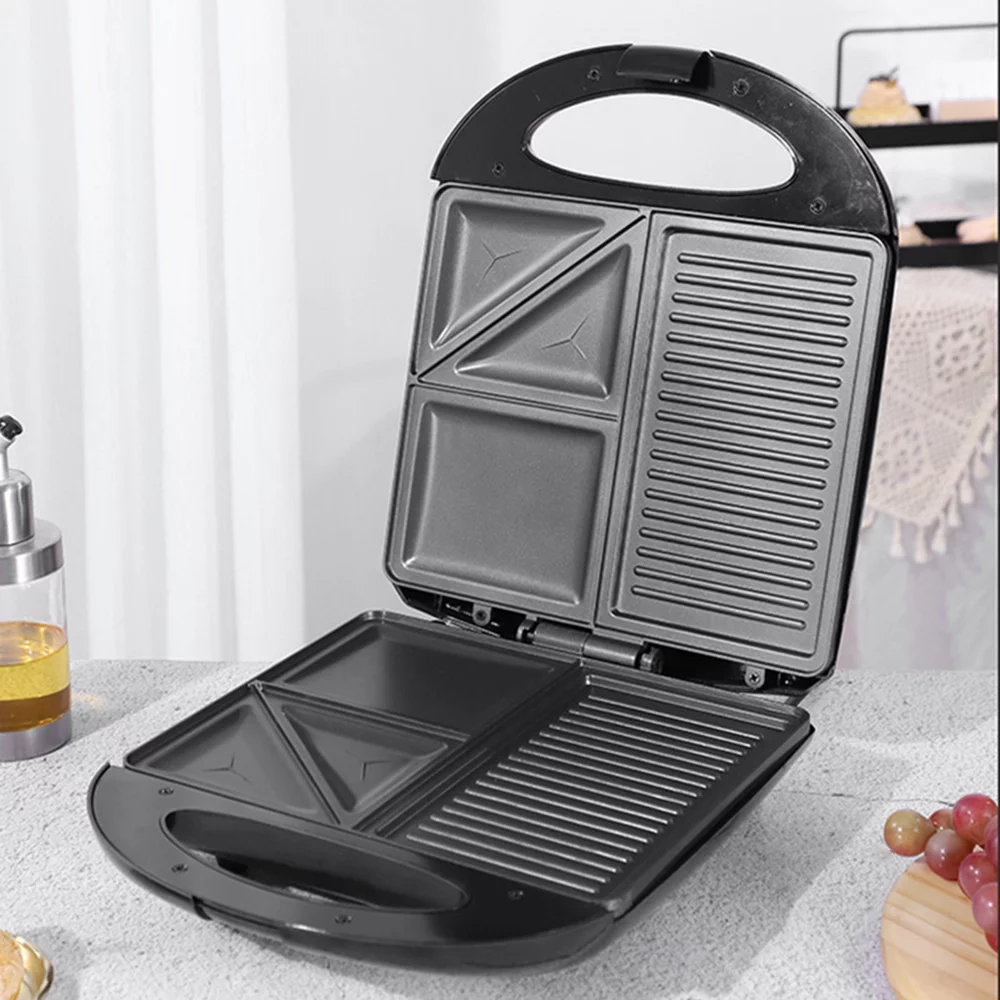 Andoer Bread machine,Sandwich Maker With Iron Non-stick Easy 3in1 Shaped Maker With Iron Shaped Sandwich Panini Waffle Maker Iron Non-stick And Panini Portable 1400w Non-stick And Easy Ichu Cheese