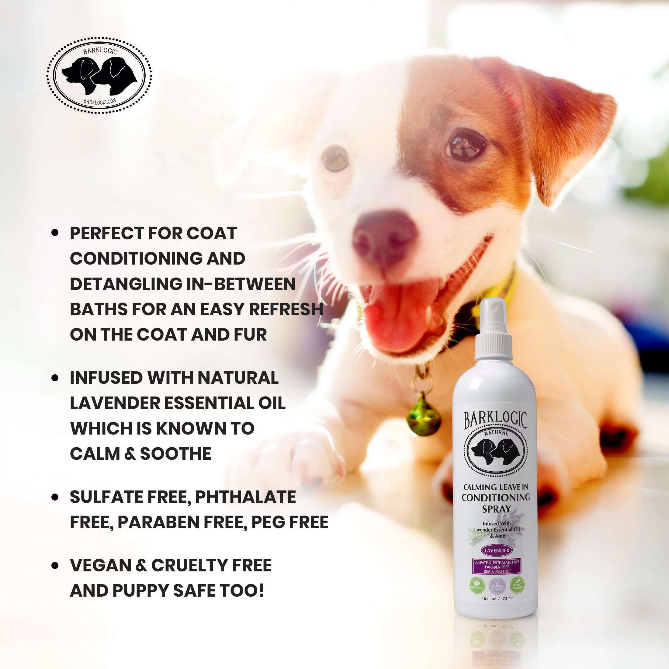 BarkLogic Calming Leave In Conditioner Spray - Lavender