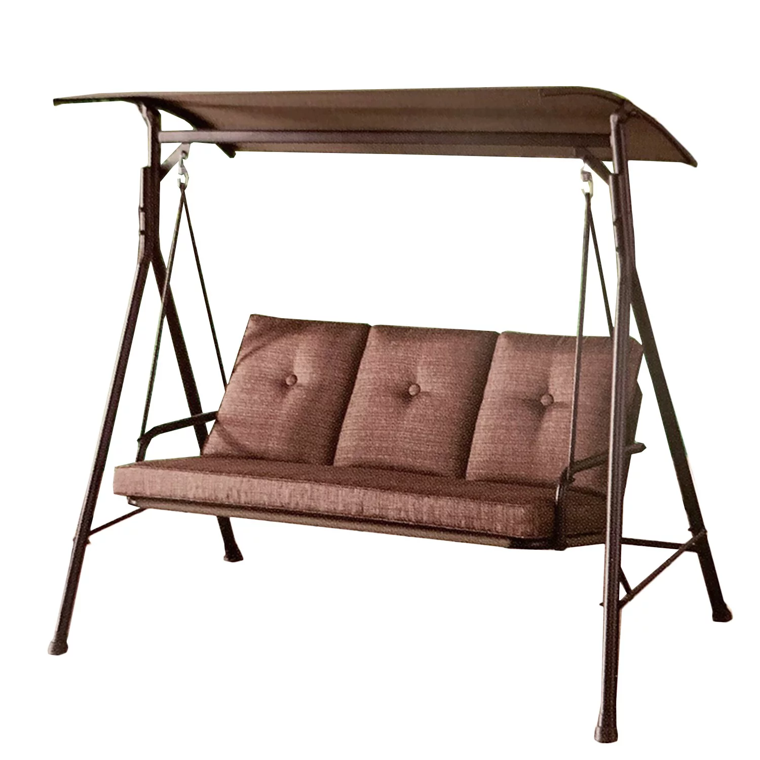 Garden Winds Replacement Canopy Top Cover for the Monterey Swing - Standard 350 - Brown-Measures 68” L x 44” W (Replacement canopy ONLY)