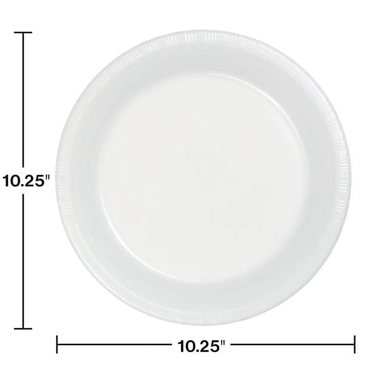 Creative Converting White Round Banquet Plates 10