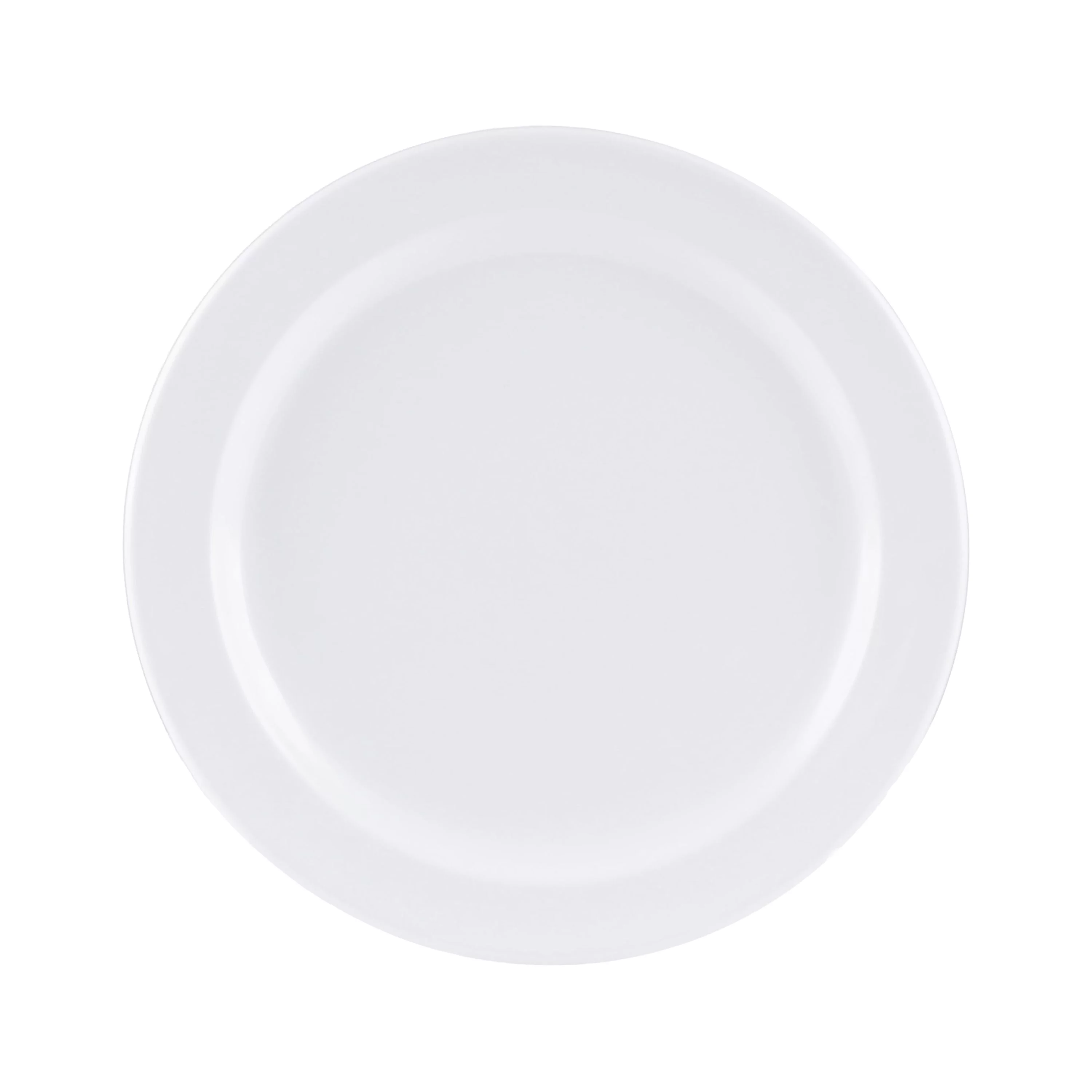 Excellante Nustone White Melamine Dinnerware Collection 6.5 Inch, Round Plate, Comes in Dozen