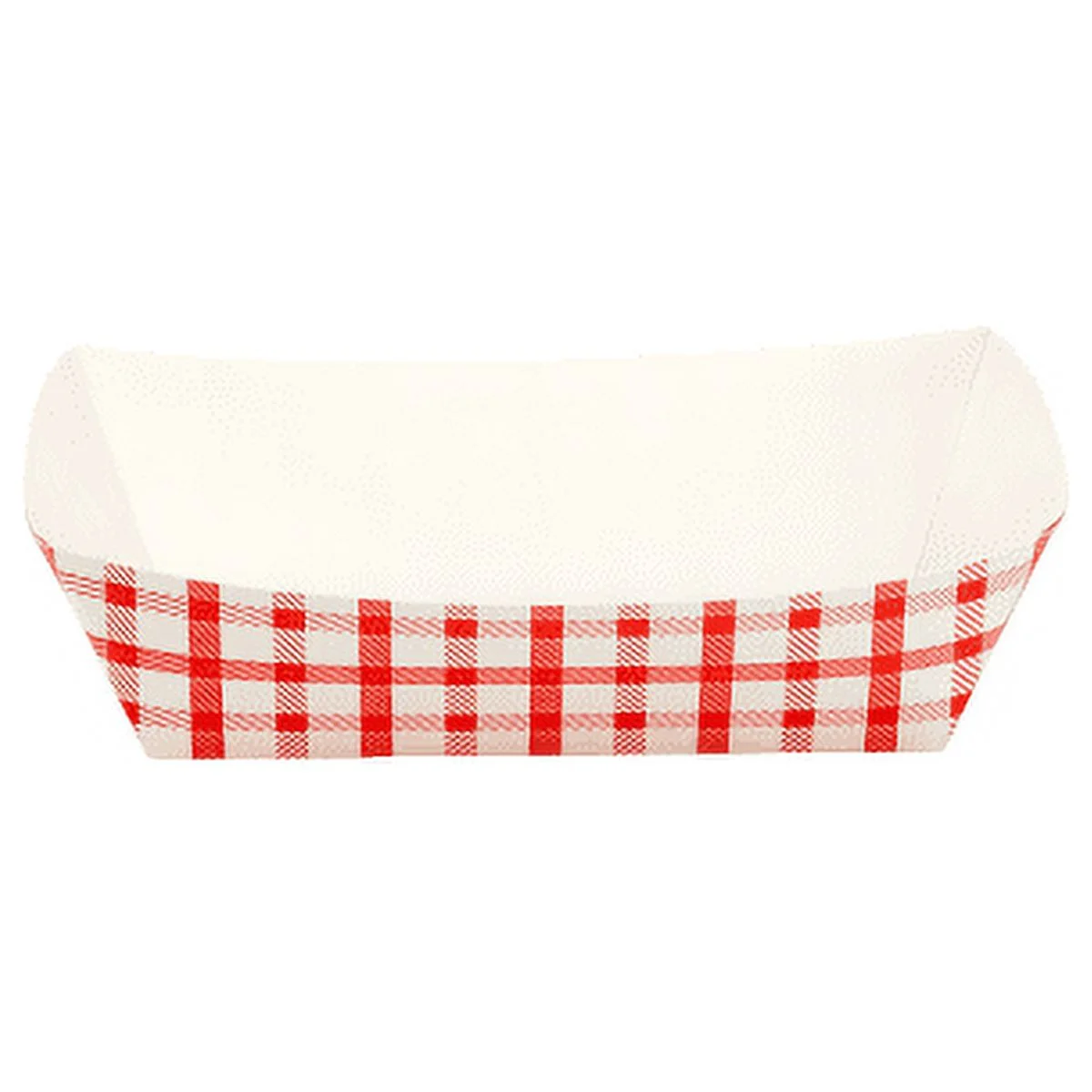 Karat 2.0 lb Food Tray - Shepherd's Check (Red) - 1,000 ct