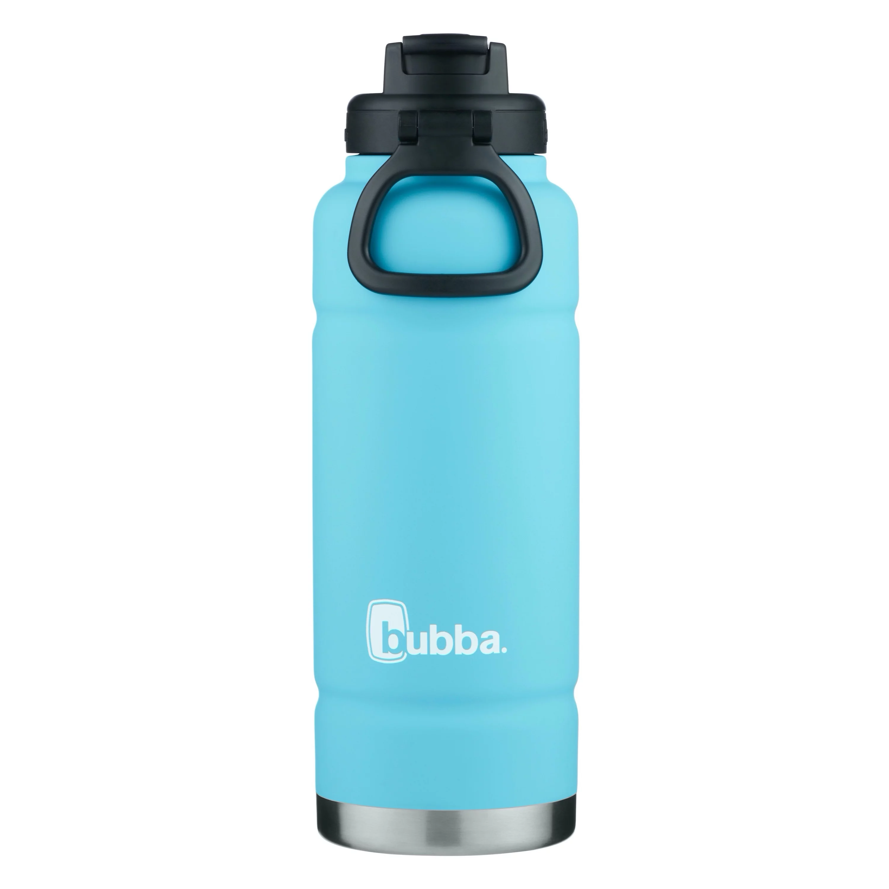 bubba Stainless Steel Trailblazer Water Bottle with Straw, Rubberized Blue, 40 oz