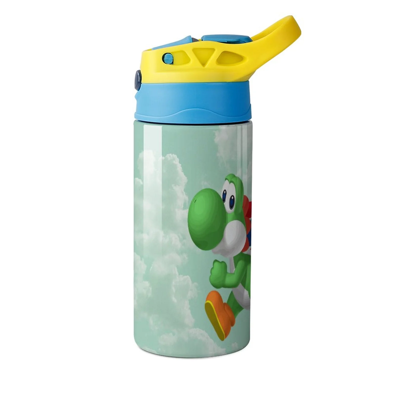 Cartoon Super Mario Kid's Insulated Water Bottle With Straw Vacuum Stainless Steel Cup Leak-Proof Children Toddler Thermoses