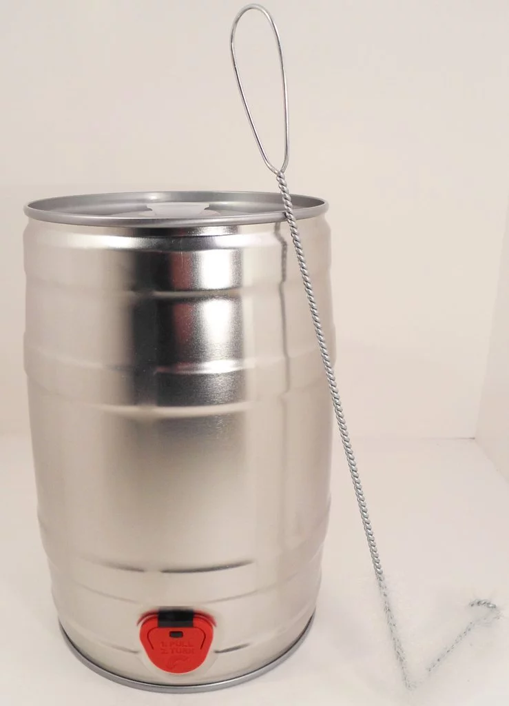 Mini Keg with Cleaning Brush, 5 L