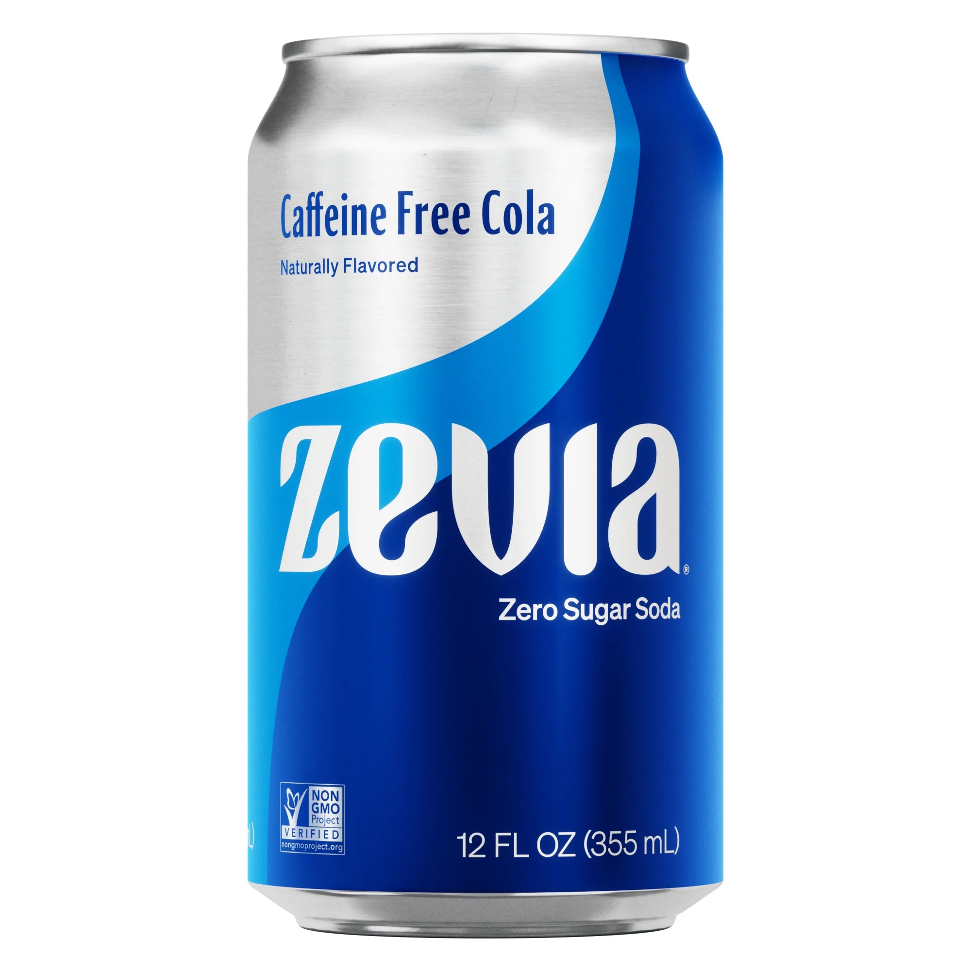 Zevia Zero Sugar, Caffeine Free Cola Soda, 12 Fl Oz (Pack of 24)