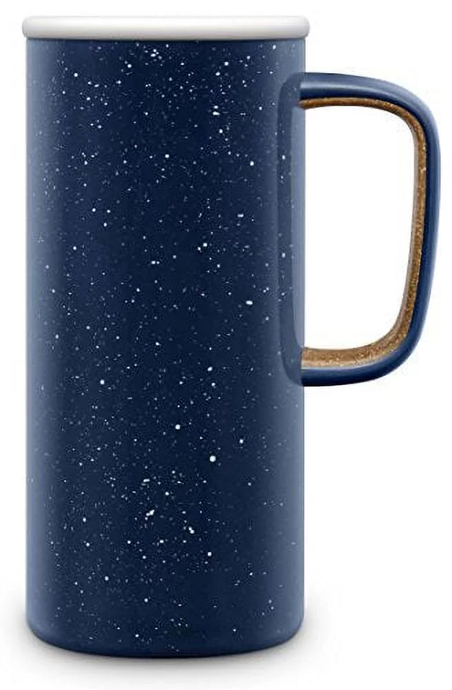 Ello Campy Vacuum Insulated Stainless Steel Water Bottle with Slider Lid, 16 oz, Navy