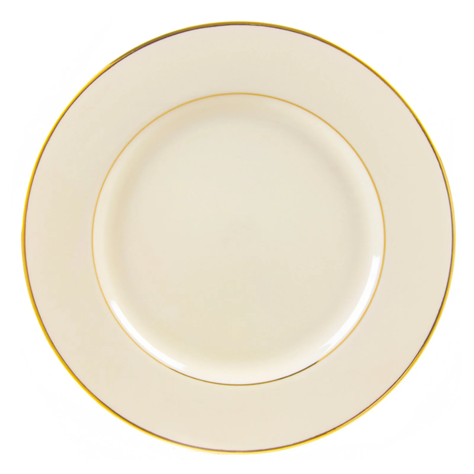 10 Strawberry Street Cream Double Gold Bread and Butter Plates - Set of 6
