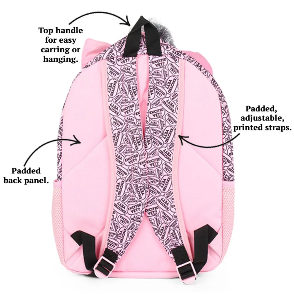 LOL Surprise Girls Backpack Queen Kitty Pink Glitter Backpack 16 inch