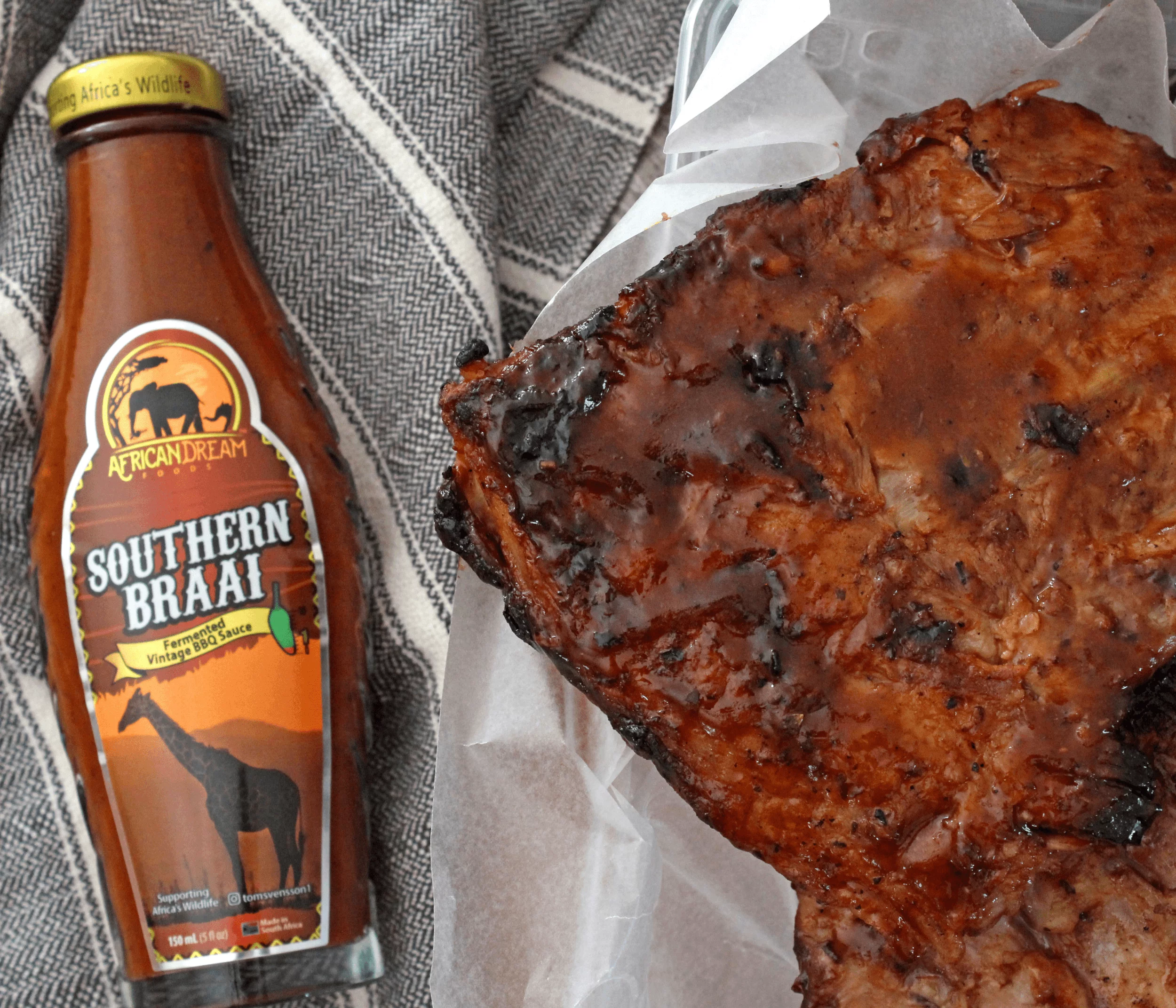 African Dream Foods Mildest Hot Sauce Gift Pack - Southern Braai - BBQ Sauce, Sweet Dream, Jalanasco - Fermented Jalapeno, Lemon & Garlic Peri-Peri | 5fl oz Bottles, 4PK