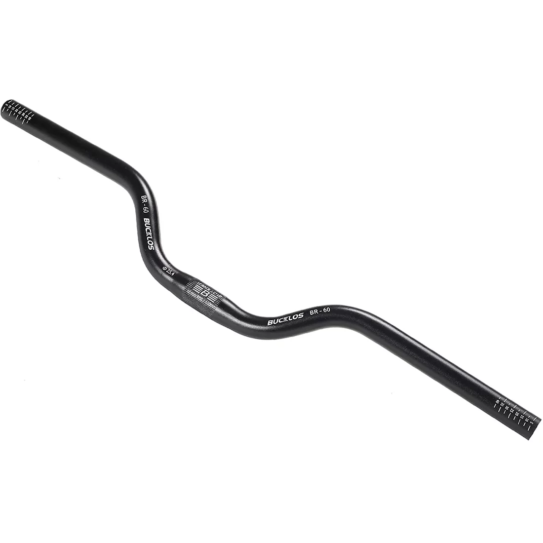 BUCKLOS Mountain Bike Handlebars 25.4mm Rise 20/40/60/100mm Aluminum Alloy MTB Riser Handlebars