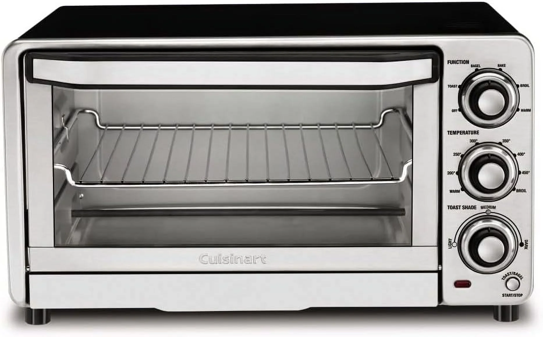 Pre-Owned Cuisinart TOB-40N Custom Classic Toaster Oven Broiler, 17 Inch - Black (Fair)