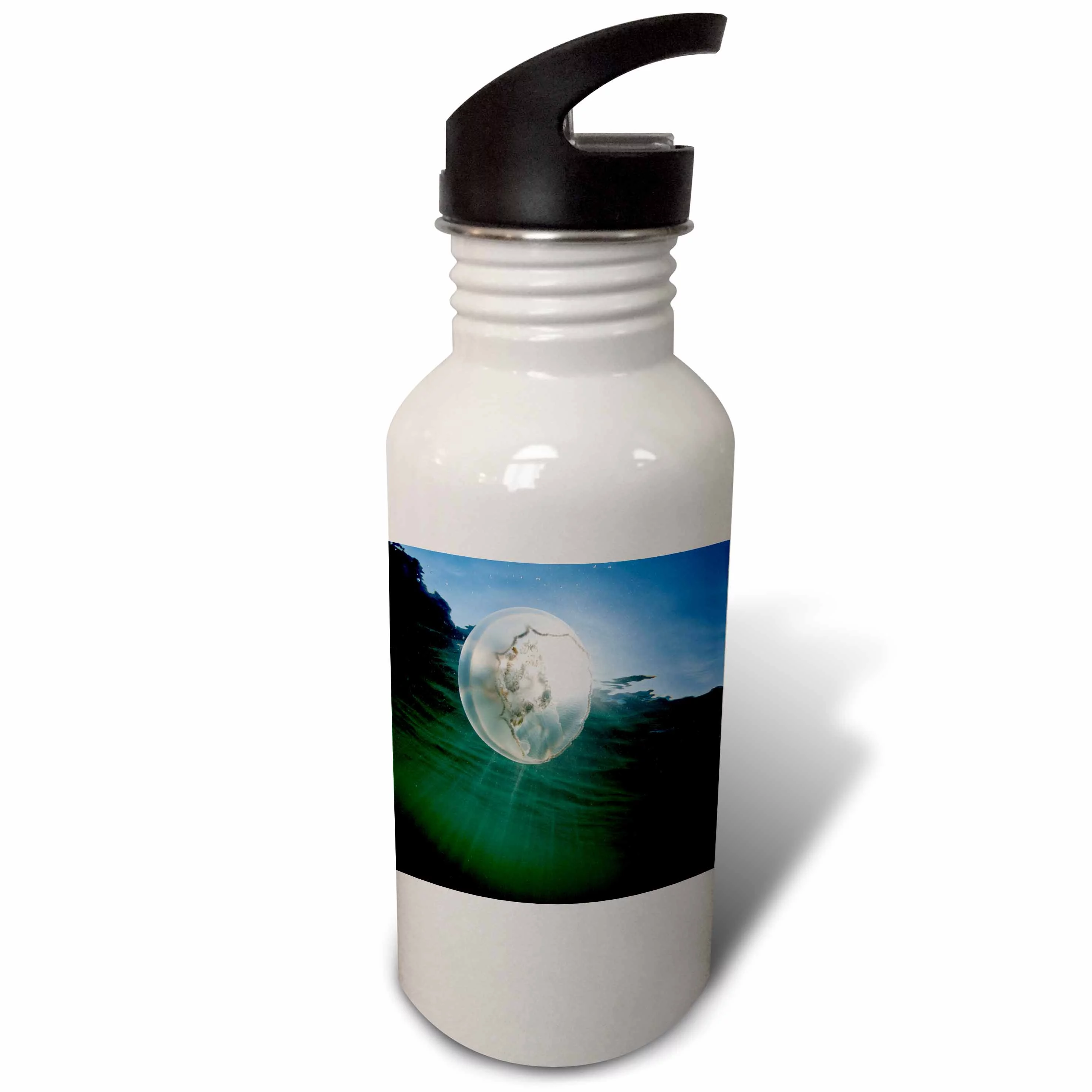 Alaska, Katmai NP, Moon Jellyfish, Kuliak Bay - US02 PSO1354 - Paul Souders 21 oz Sports Water Bottle wb-87679-1