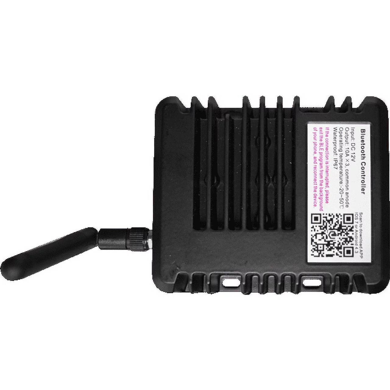 Race Sport MSUWBTC12V - NEW HydroBLAST Marine Bluetooth RGB Multicolor Controller with 2 RGB Outputs - 360-Watts DC12V input/output