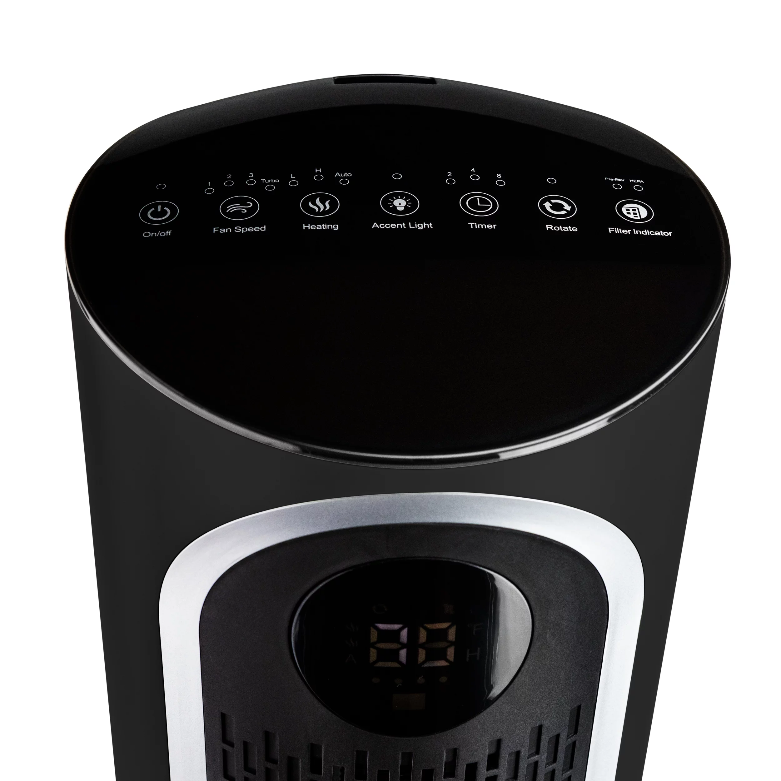 Airvana 3-in-1 Clean Heat Air Purifier/Heater/Fan, Black