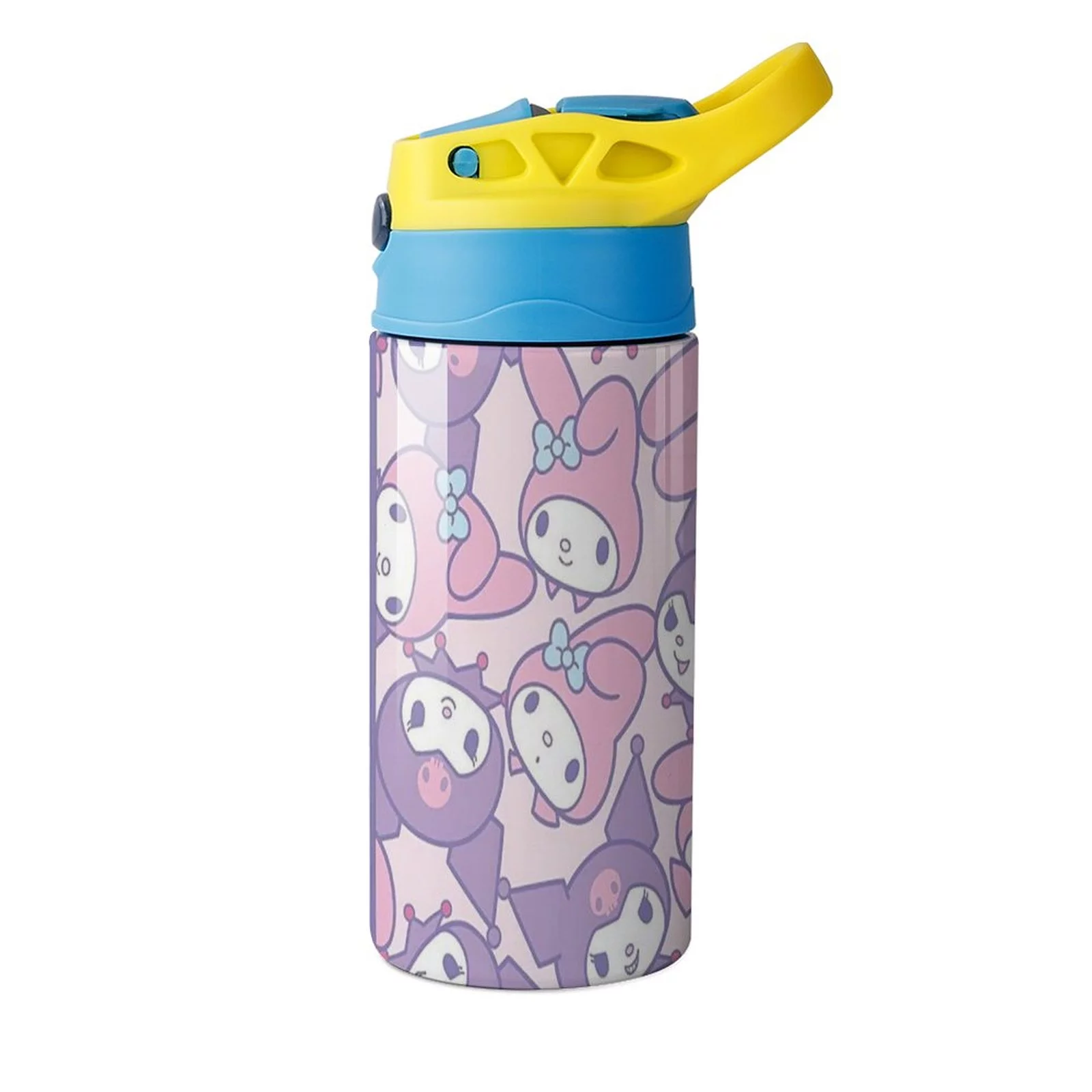 Bunny My Melody Children's Water Bottle Vacuum Insulated Stainless Steel Cup With Straw Toddler Thermoses