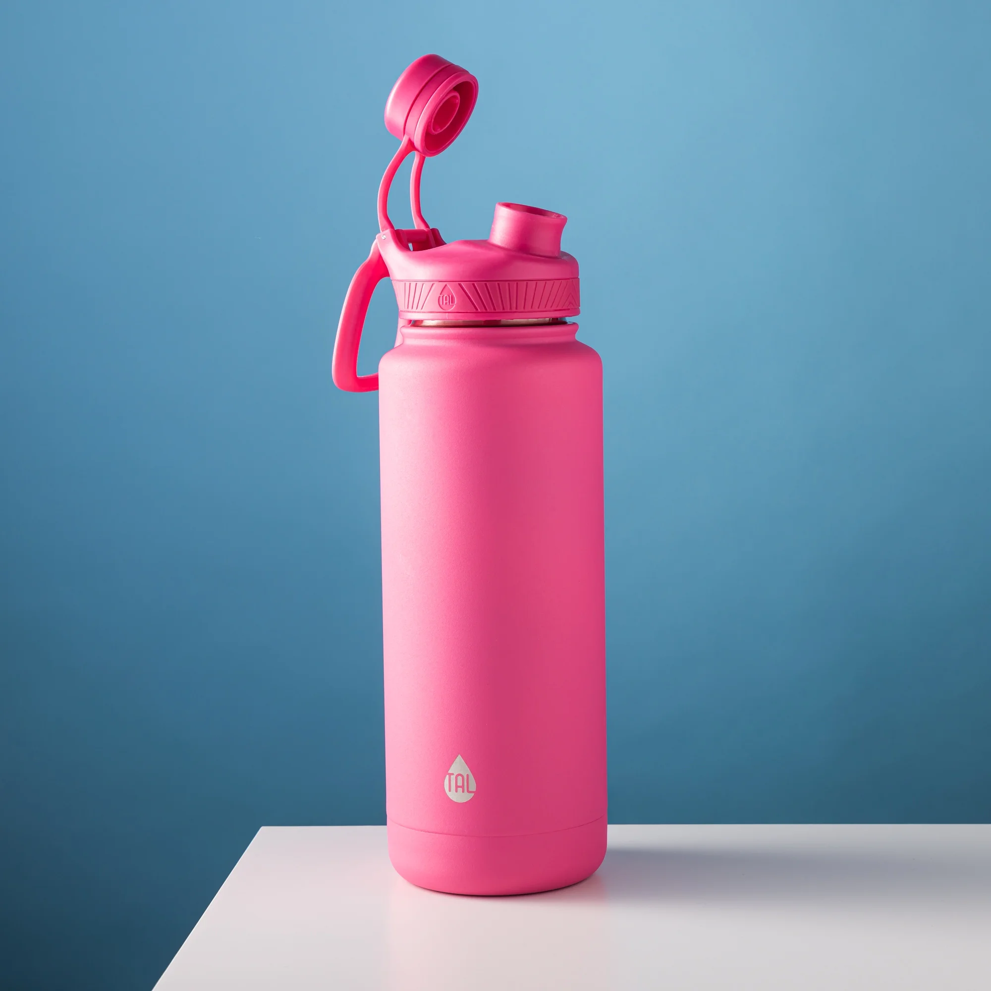 TAL Stainless Steel Ranger Water Bottle 40oz, Bright Pink