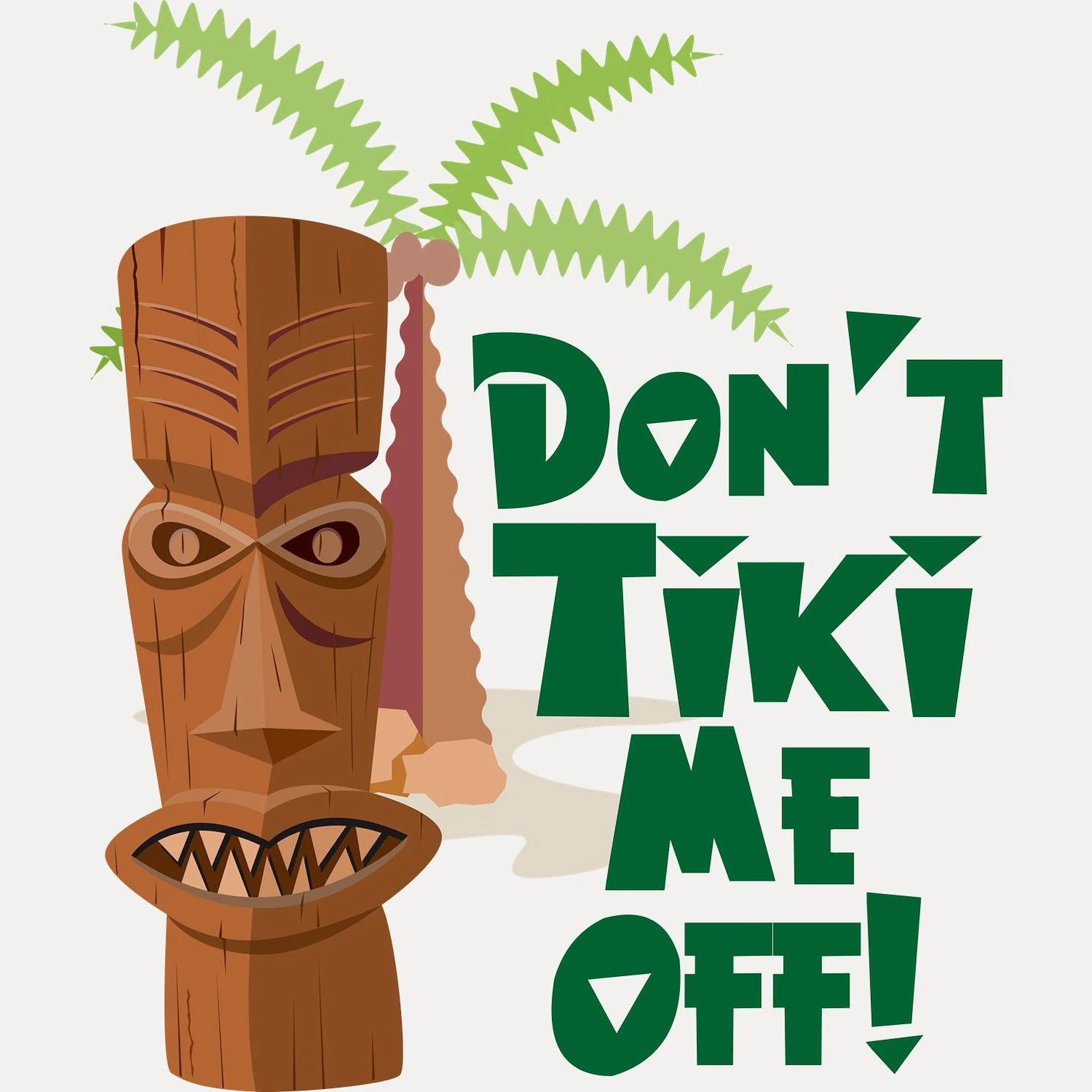 CafePress - Don't Tiki Me Off! - White/Black Shot Glass, Unique and Funny Shot Glass