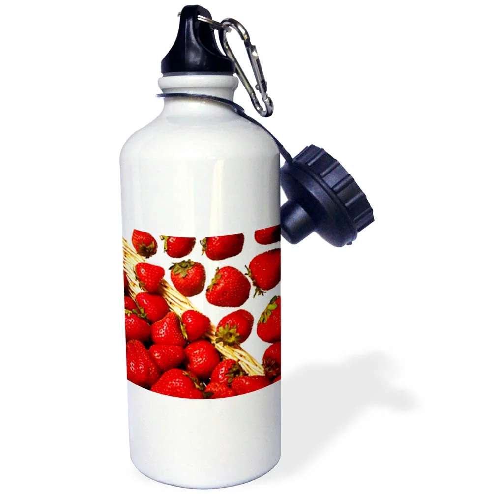 Strawberries 21 oz Sports Water Bottle wb-1211-1