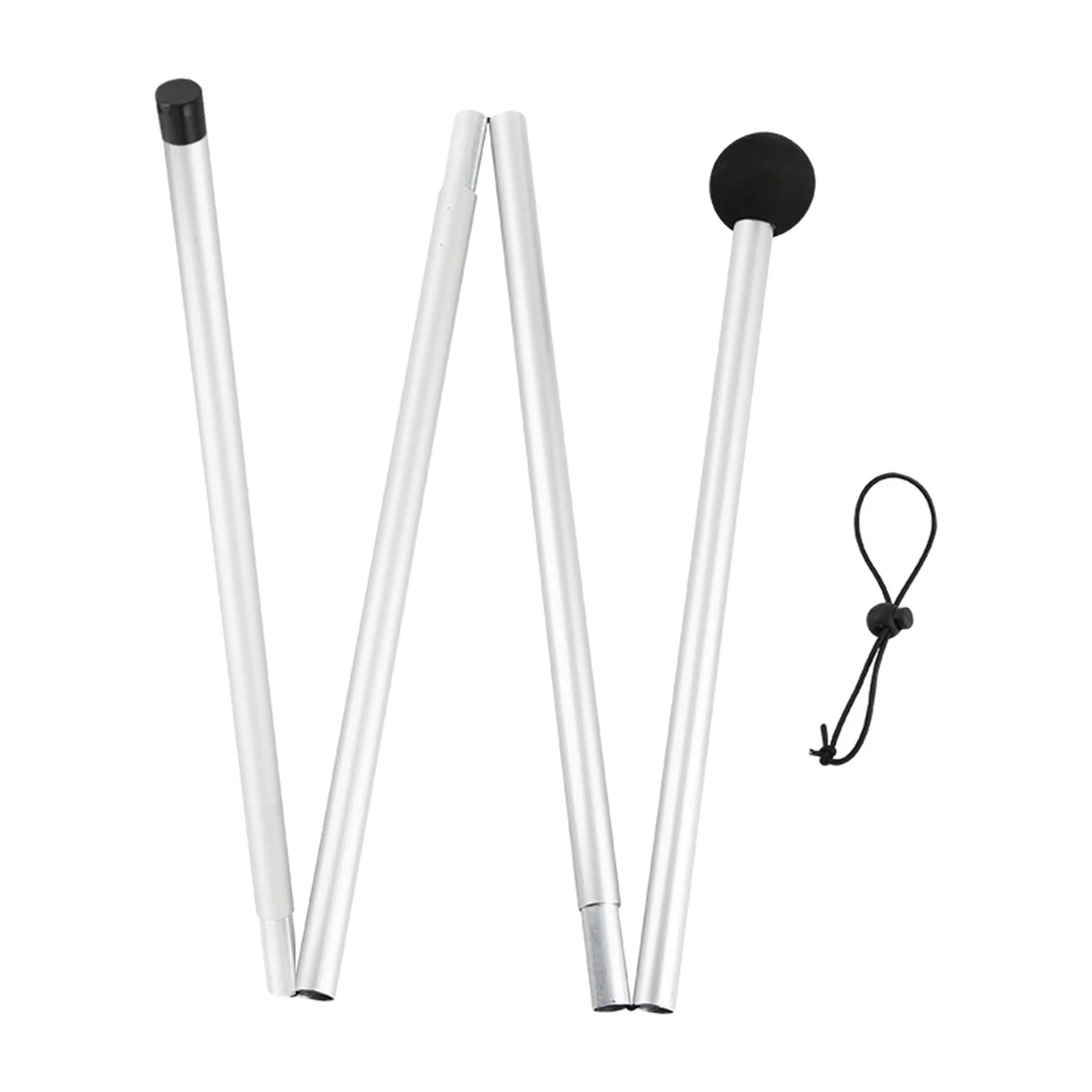 Tarp Pole Beach 1.6M/2M Foldable Poles Replacement Beach Shelter Tent Poles 1.6M flat tip