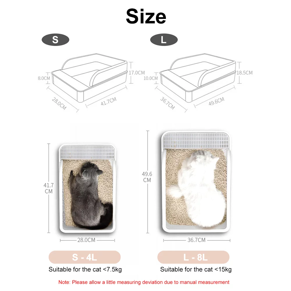 Dazzduo Cat Toilet,Non-Sticky Kitty Litter Cat Toilet Litter Cat Litter Box Kitty Litter Cat Toilet Litter Scoop ZDHF