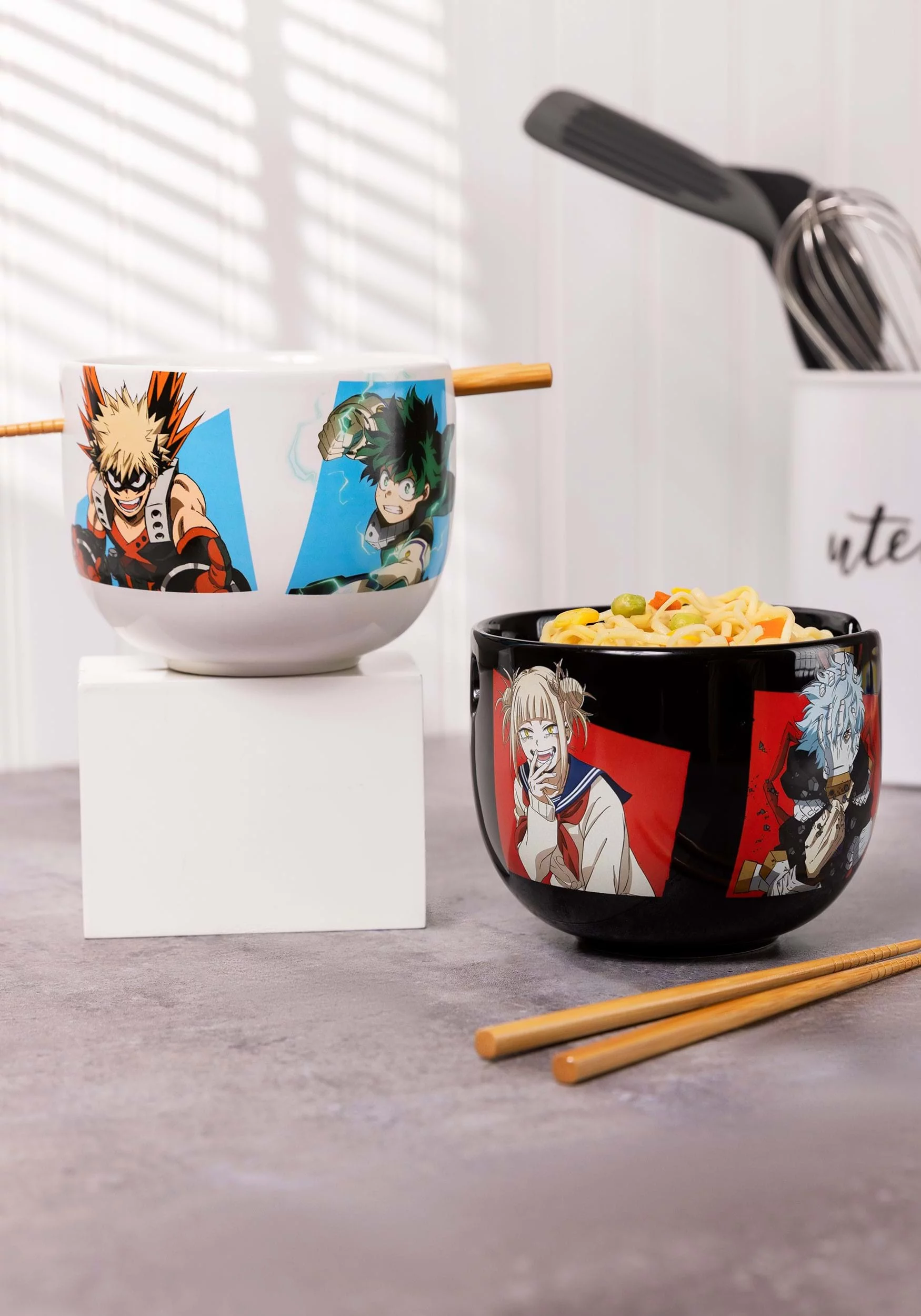My Hero Academia Heroes & Villains Ramen Bowl Set
