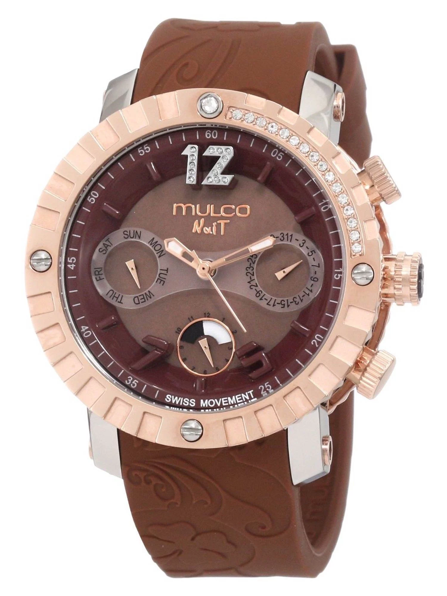 Unisex MW5-1622-033 Nuit Lace Chronograph Swiss Movement Watch