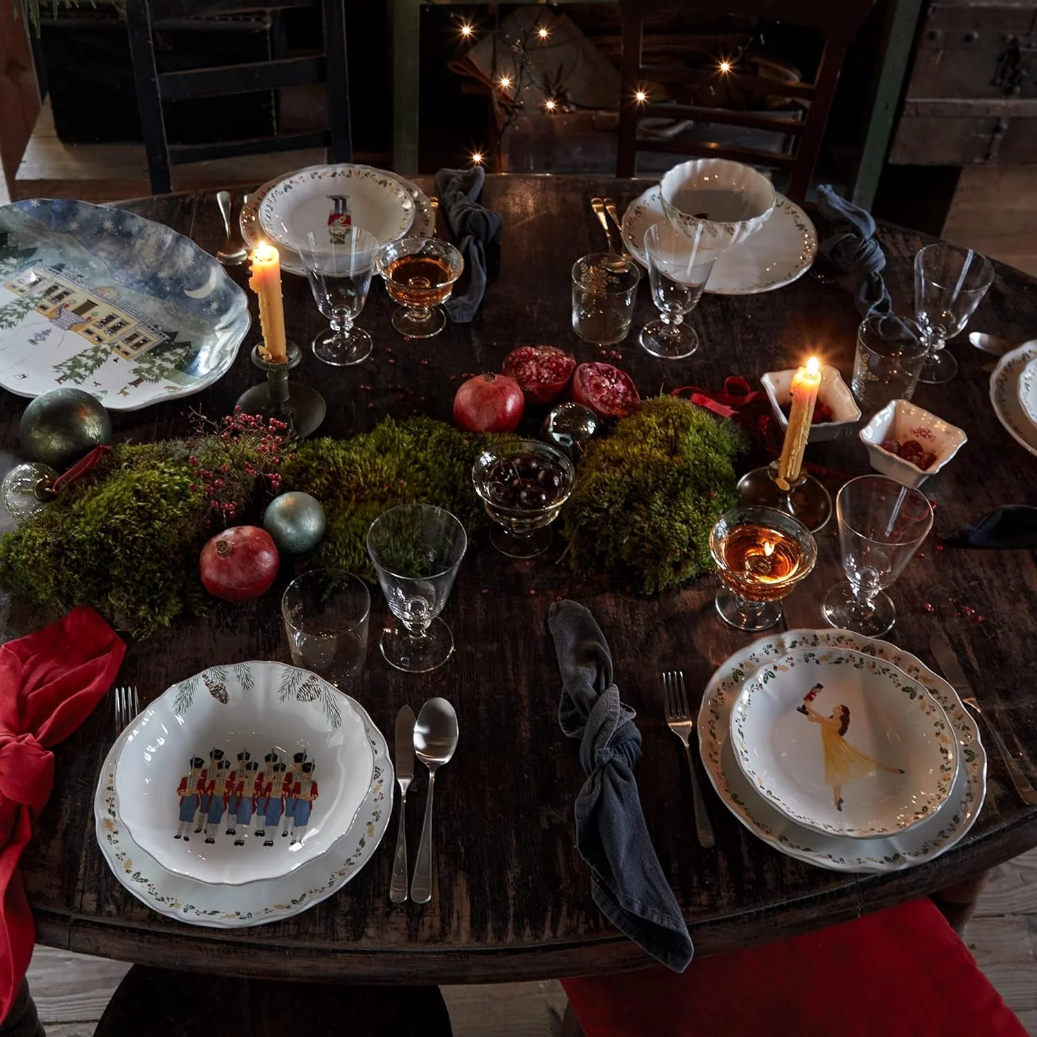 Ceramic Stoneware 20'' Oval Platter - The Nutcracker Collection, White | Microwave, Dishwasher, Oven & Freezer Safe Dinnerware | Food Safe Glazing | Restaurant Quality Serveware