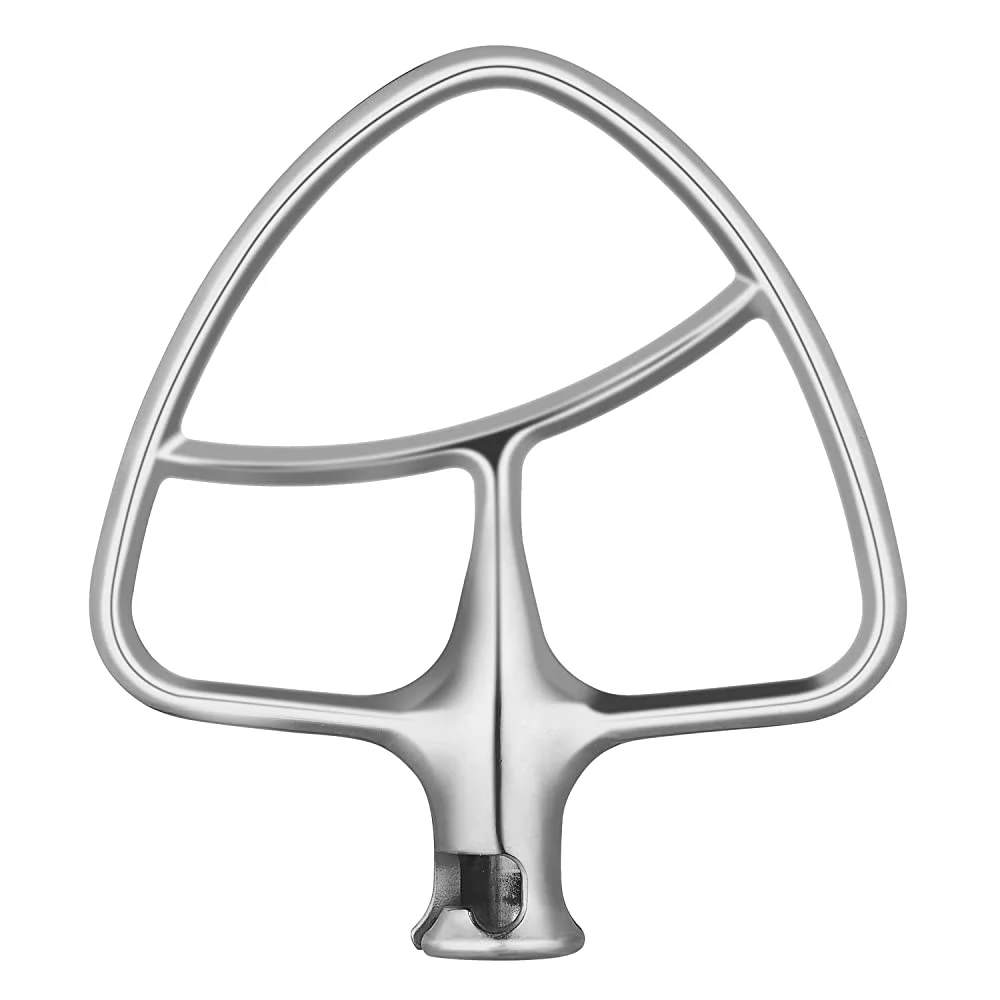 Gvode Flex Edge Beater for KitchenAid Mixer Attachment 4.5-5 Quart, Stainless Steel Kitchenaid Paddle