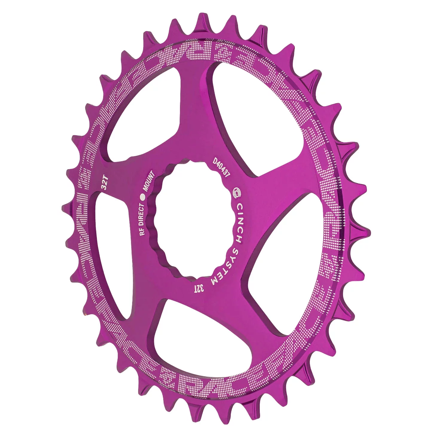 RaceFace Narrow Wide Chainring: Direct Mount CINCH 32t Purple
