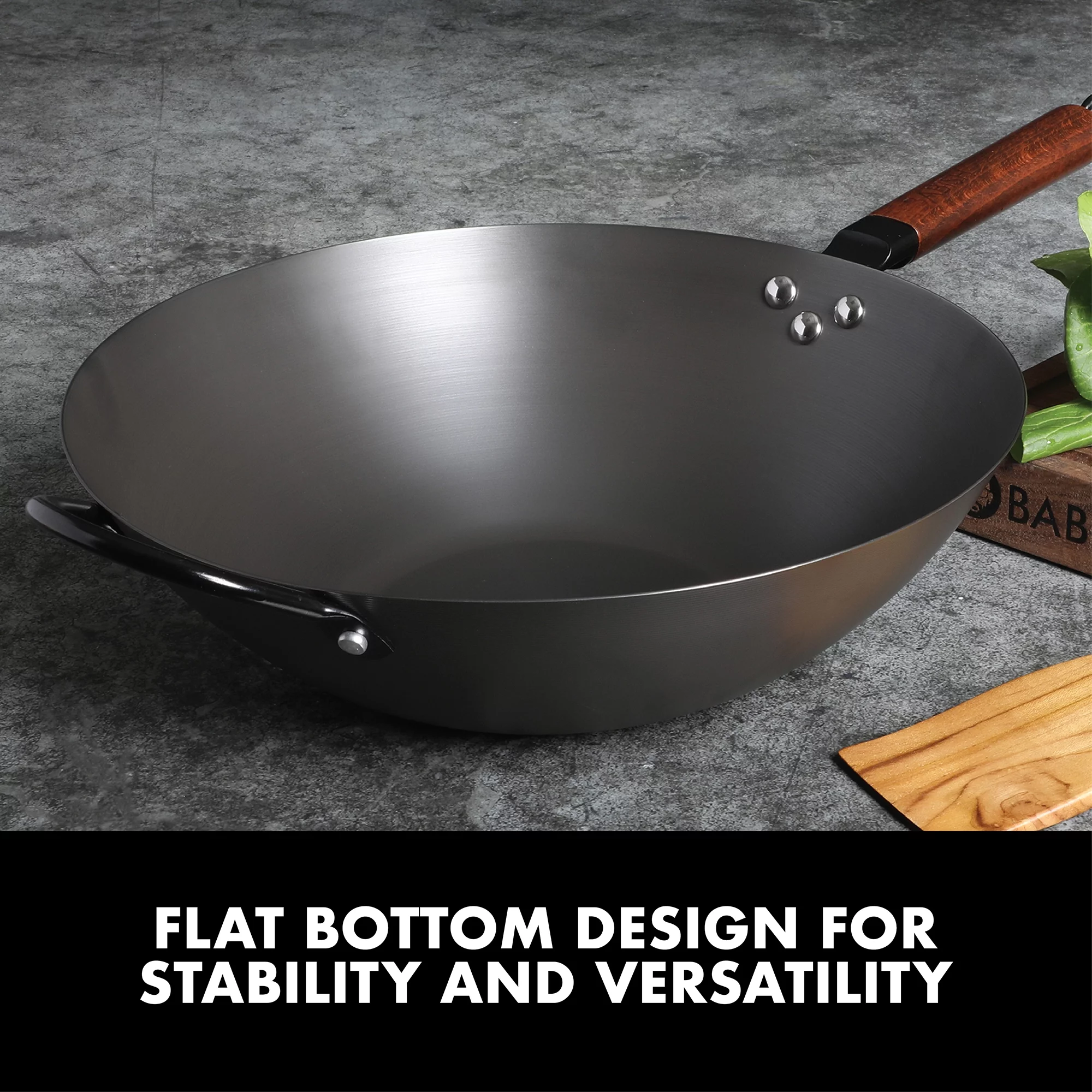 Babish 13-inch Carbon Steel Wok