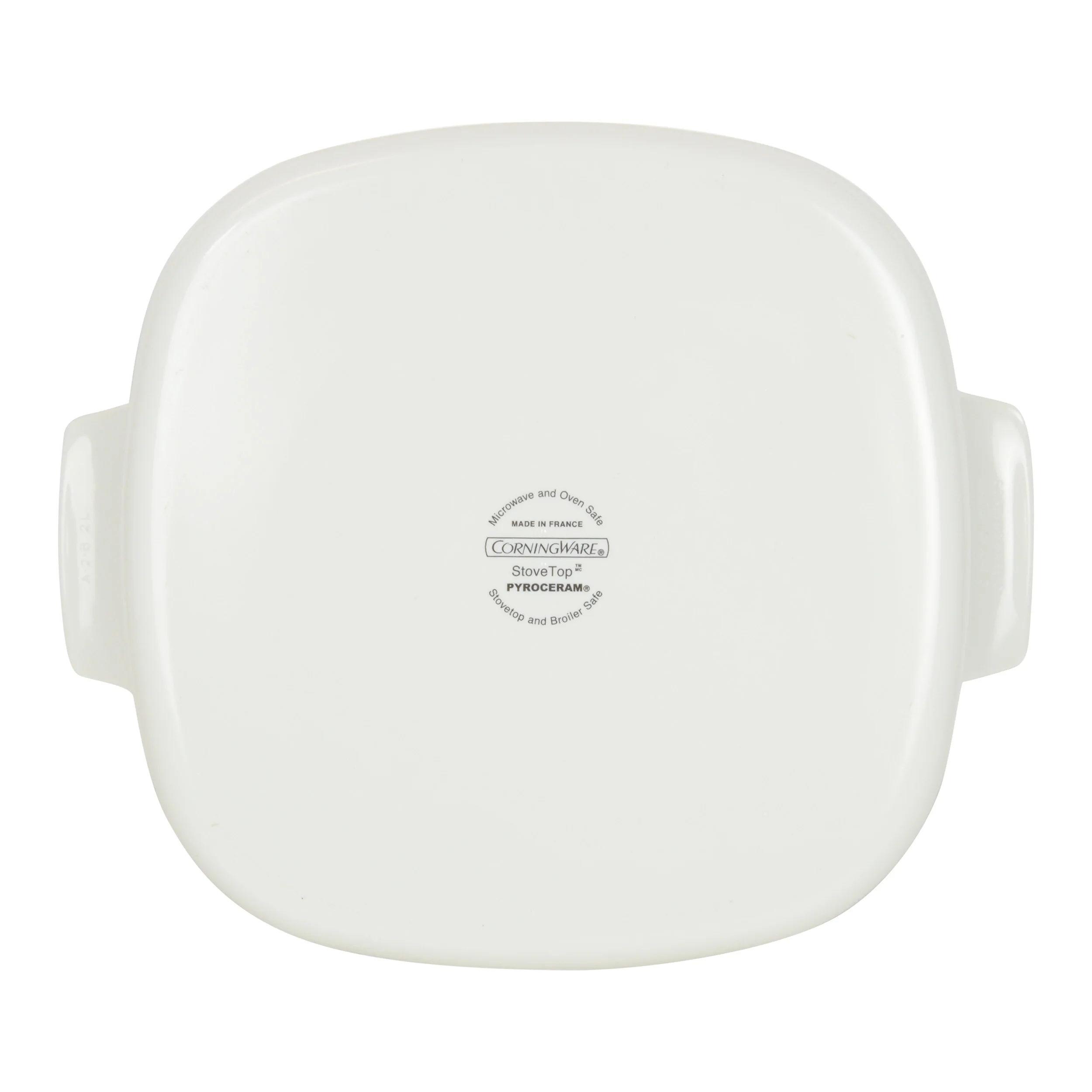 CorningWare A-2-B-JW Just White Small 2L PyroCeram Casserole Baking Dish