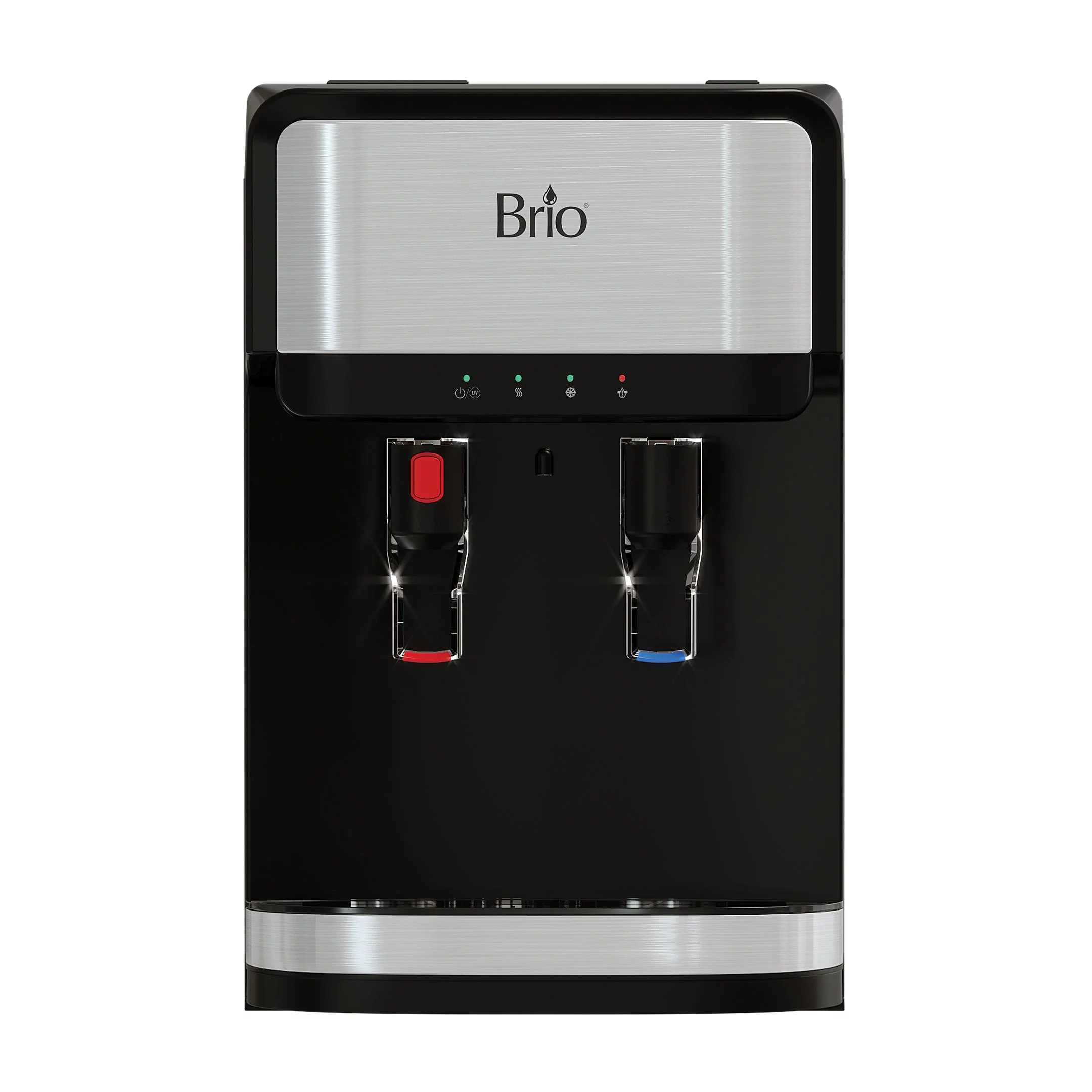 Brio Bottleless Countertop Water Dispenser with 3-Stage Filtration, Product Actual Height 19.3