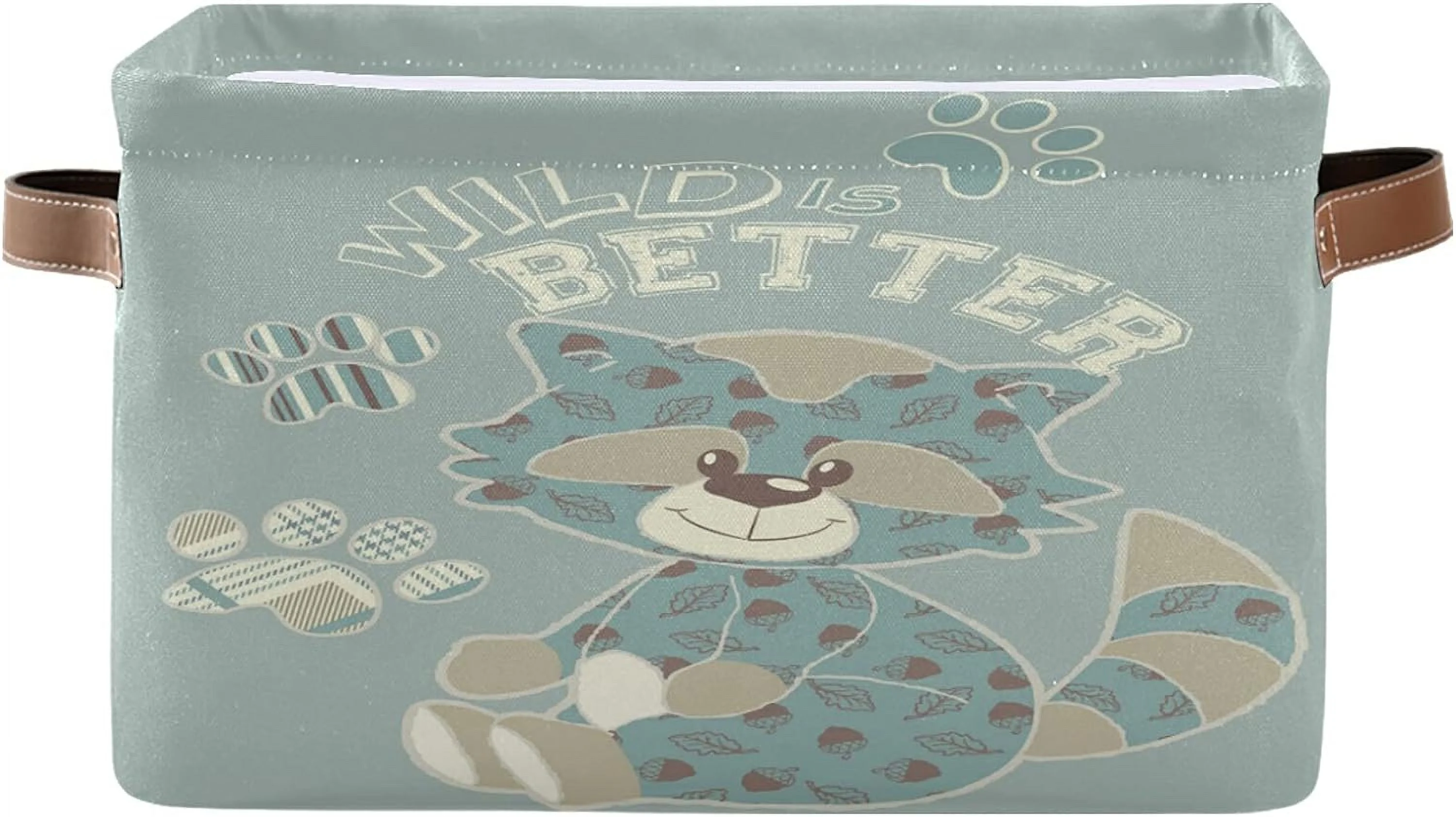 FREEAMG Cat Cute Cartoon Storage Bin for Toy Storage Basket Dirty Clothes Sundries Office Home Closet Organizer Shelf Cube Box Waterproof Laundry Basket, 1 PCS