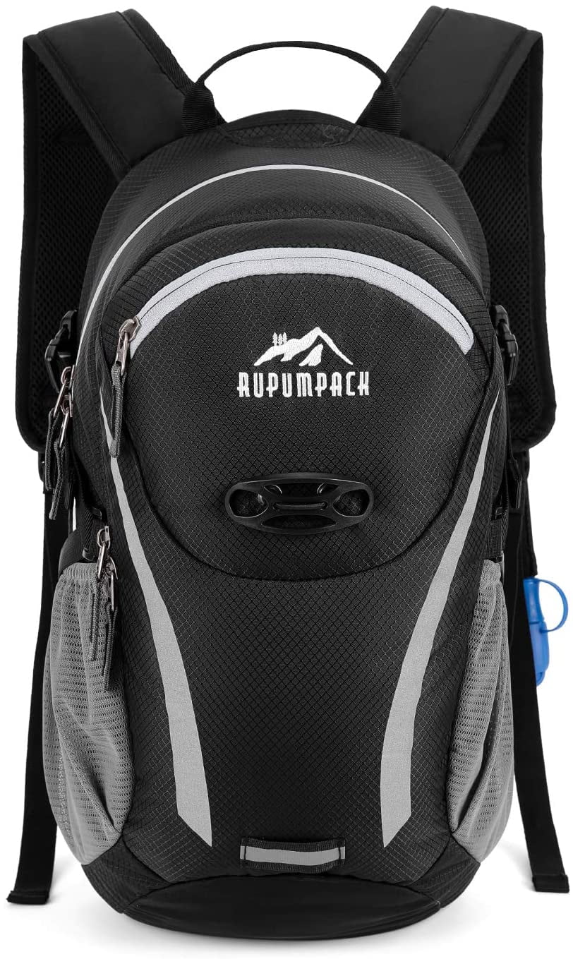 RUPUMPACK Hydration Pack with 2L Water Bladder, Backpack for Men Women Kids Cycling Biking Hiking Running