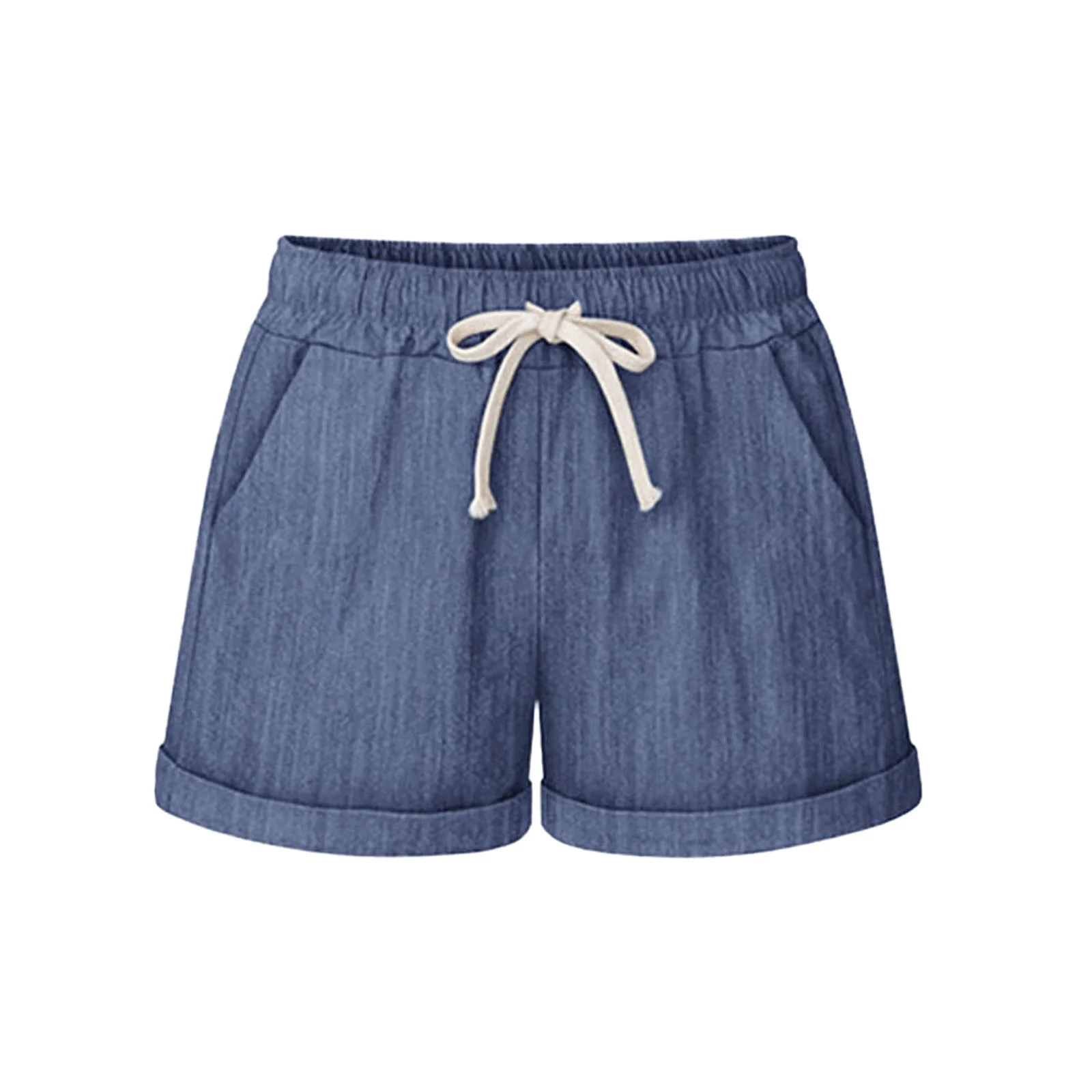 QGQM Shorts for Women Dressy Summer Plus Size Comfy Pocketed Pants Board Shorts Elastic Waist with Pockets and Drawstring Hiking Shorts