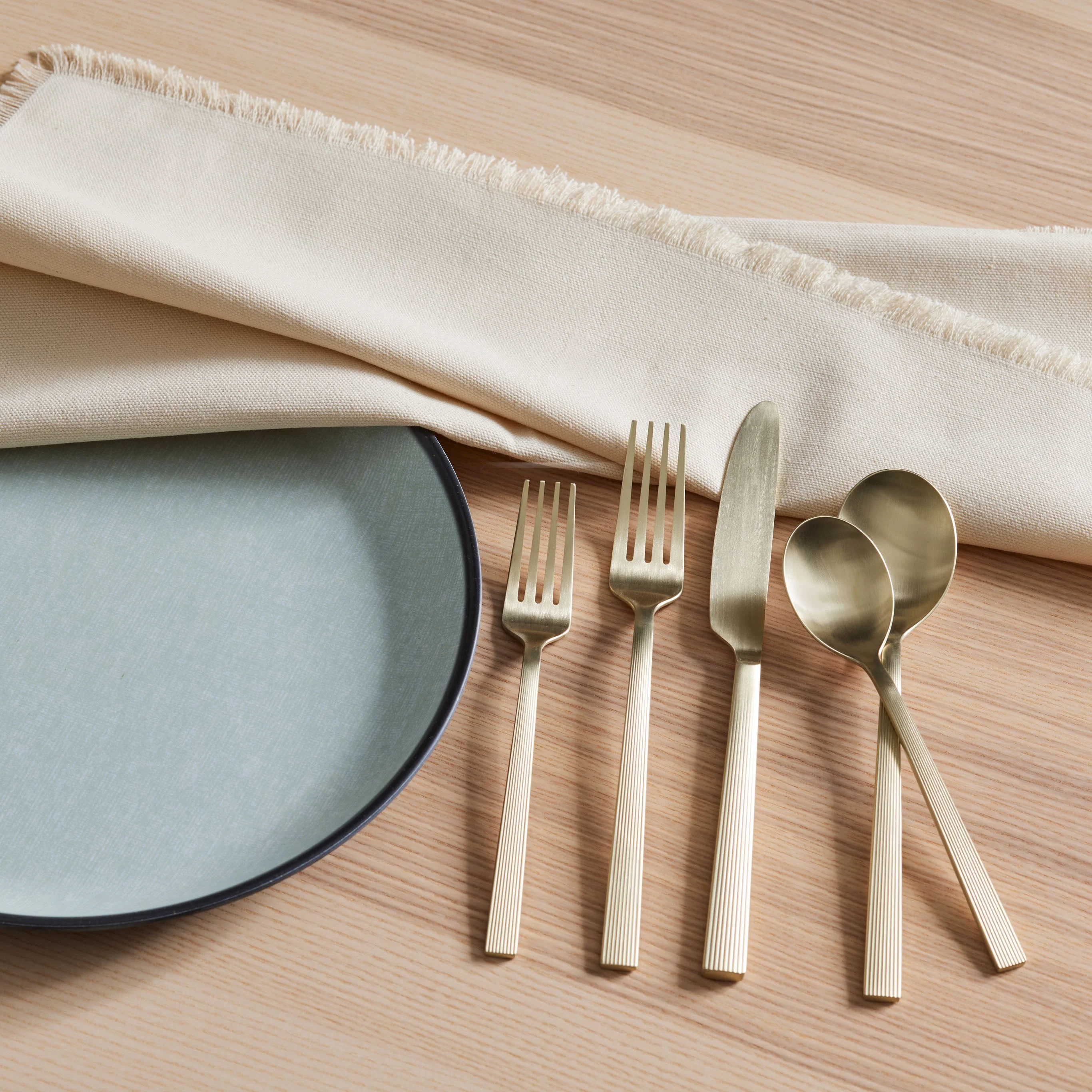 Better Homes & Gardens River 20-Piece Gold Stainless Steel Flatware Set (Service for 4)