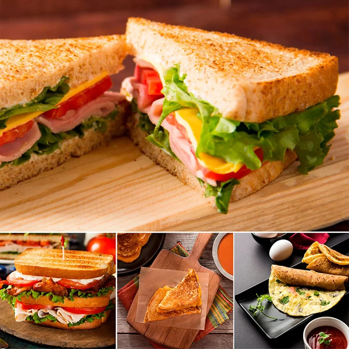 Double Side Bread Frying Pan NonStick Barbecue Plate Multiple Purposes Sandwich Toaster Mold Heat-resistant Toastie Waffle Maker black